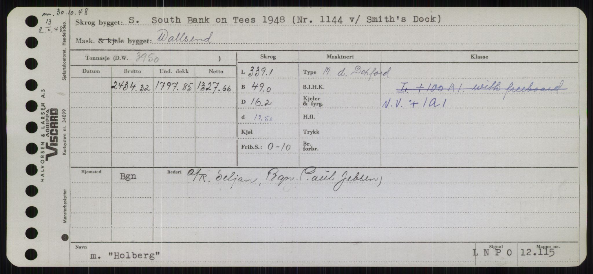 Sjøfartsdirektoratet med forløpere, Skipsmålingen, RA/S-1627/H/Hb/L0002: Fartøy, E-H, p. 407