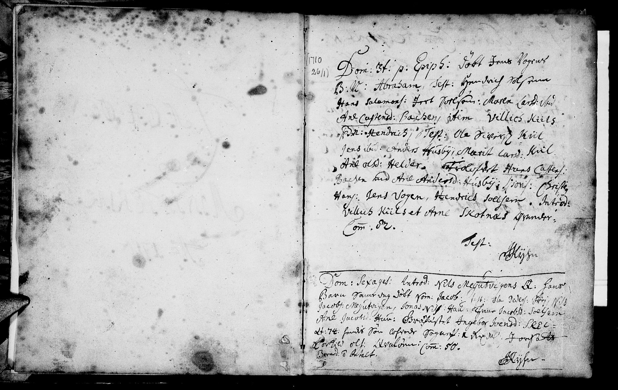 Ministerialprotokoller, klokkerbøker og fødselsregistre - Nord-Trøndelag, AV/SAT-A-1458/788/L0694: Parish register (official) no. 788A01, 1710-1805
