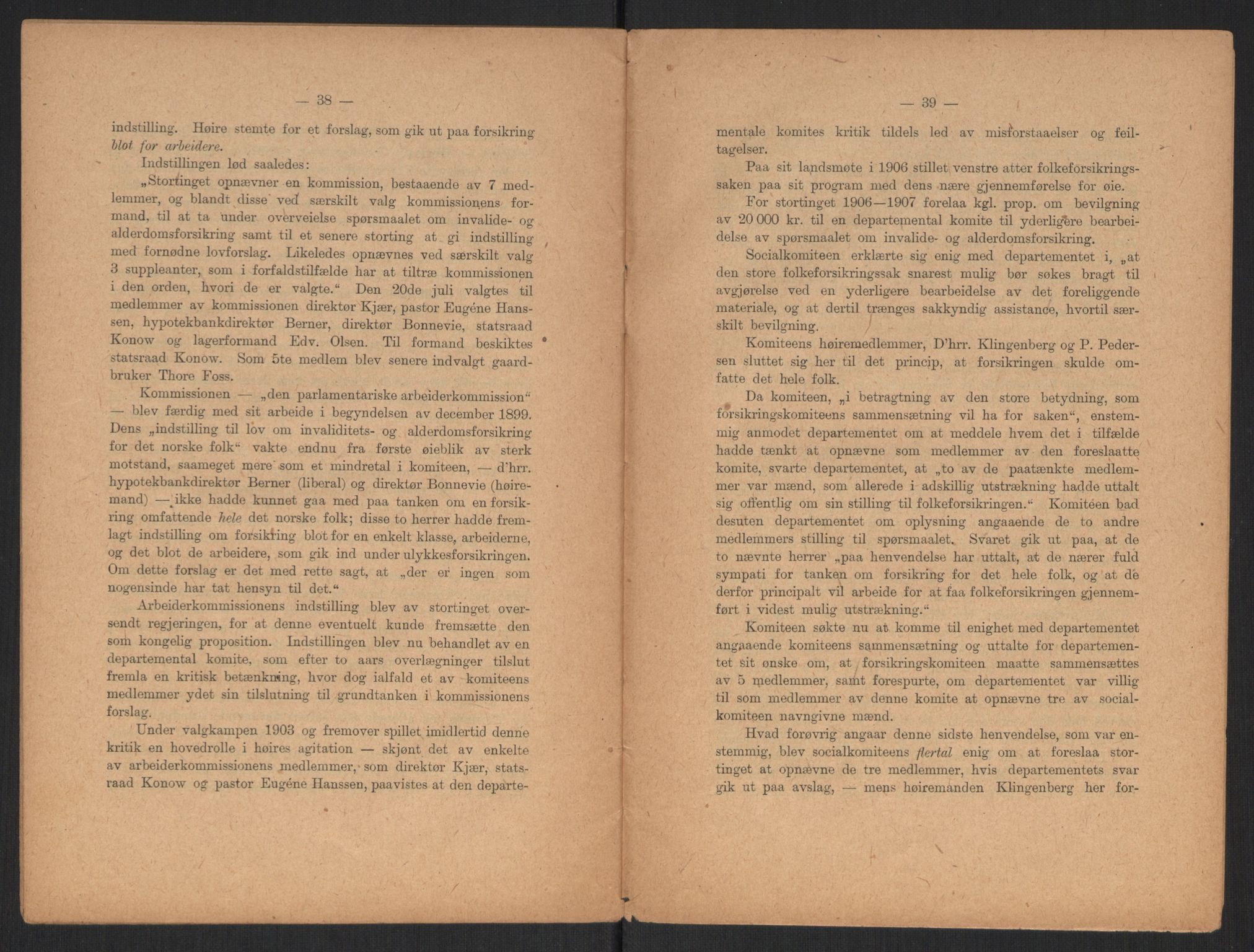 Venstres Hovedorganisasjon, AV/RA-PA-0876/X/L0001: De eldste skrifter, 1860-1936, p. 845
