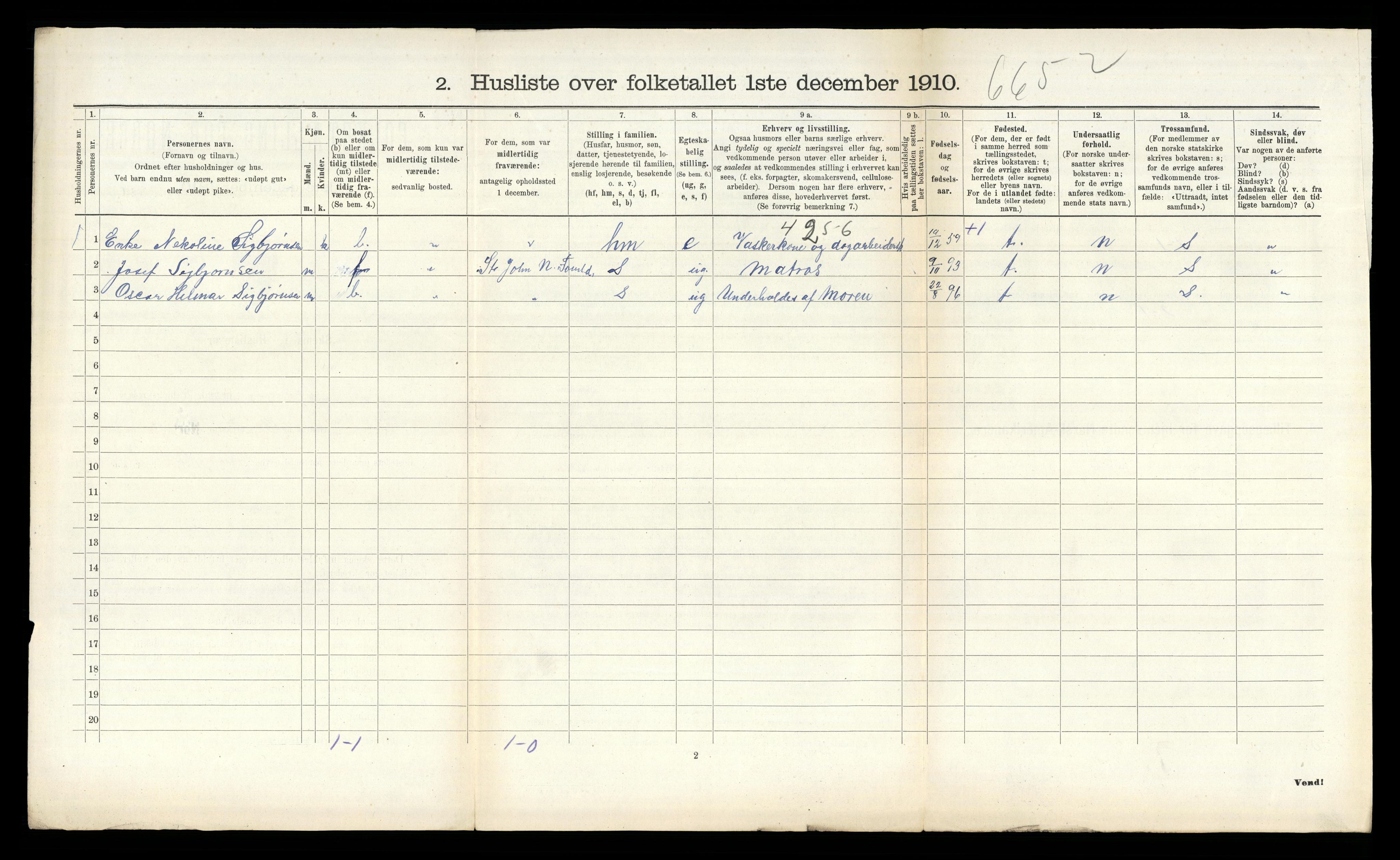 RA, 1910 census for Dypvåg, 1910, p. 513