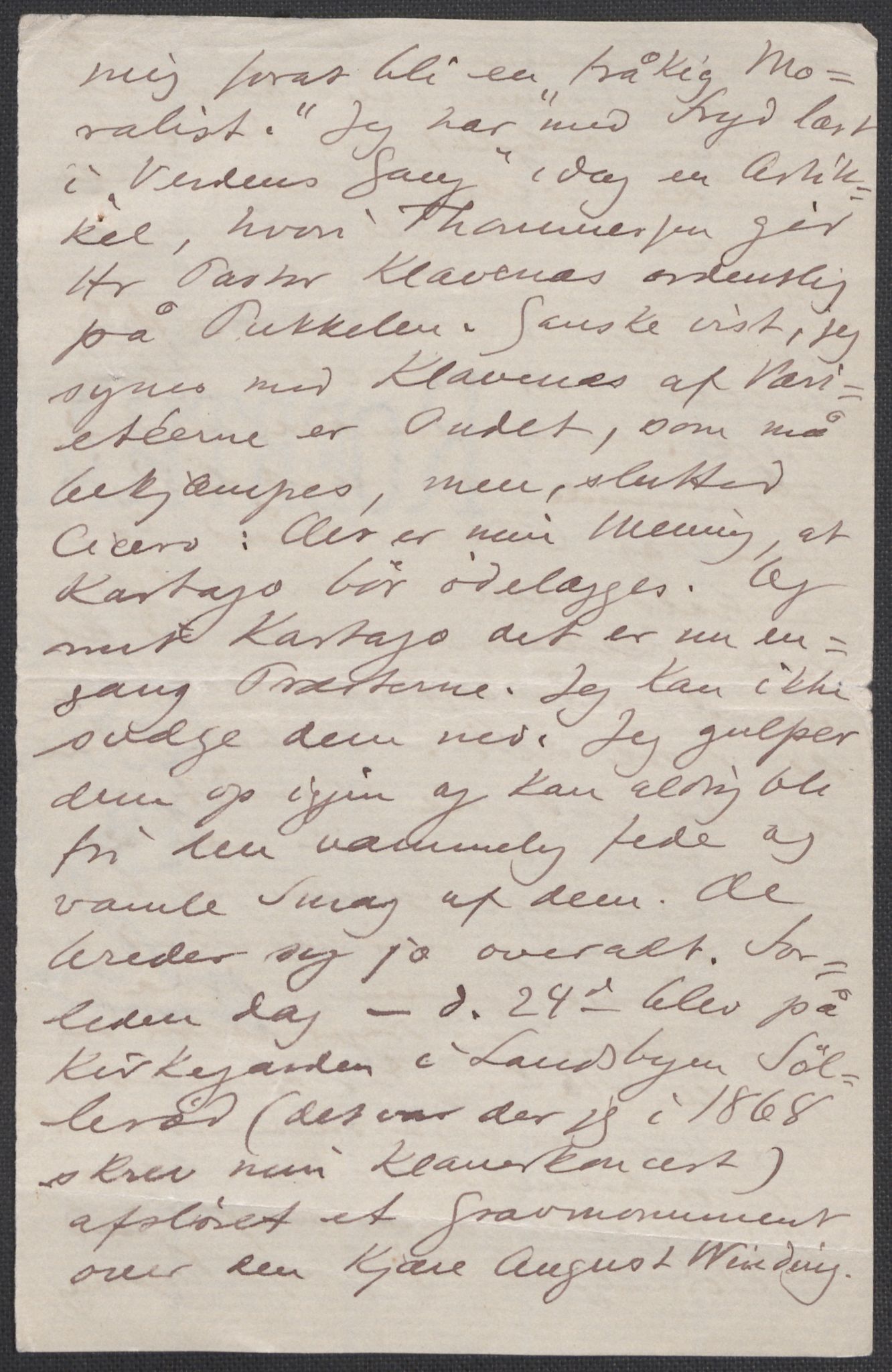 Beyer, Frants, AV/RA-PA-0132/F/L0001: Brev fra Edvard Grieg til Frantz Beyer og "En del optegnelser som kan tjene til kommentar til brevene" av Marie Beyer, 1872-1907, p. 649