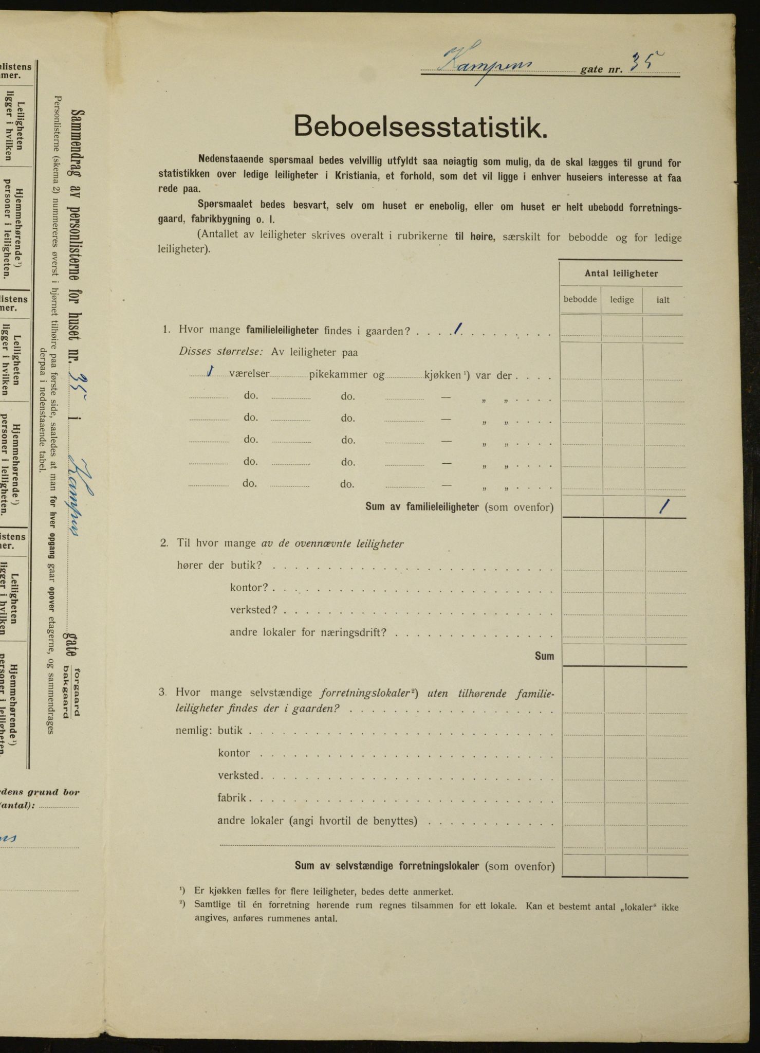 OBA, Municipal Census 1912 for Kristiania, 1912, p. 48341