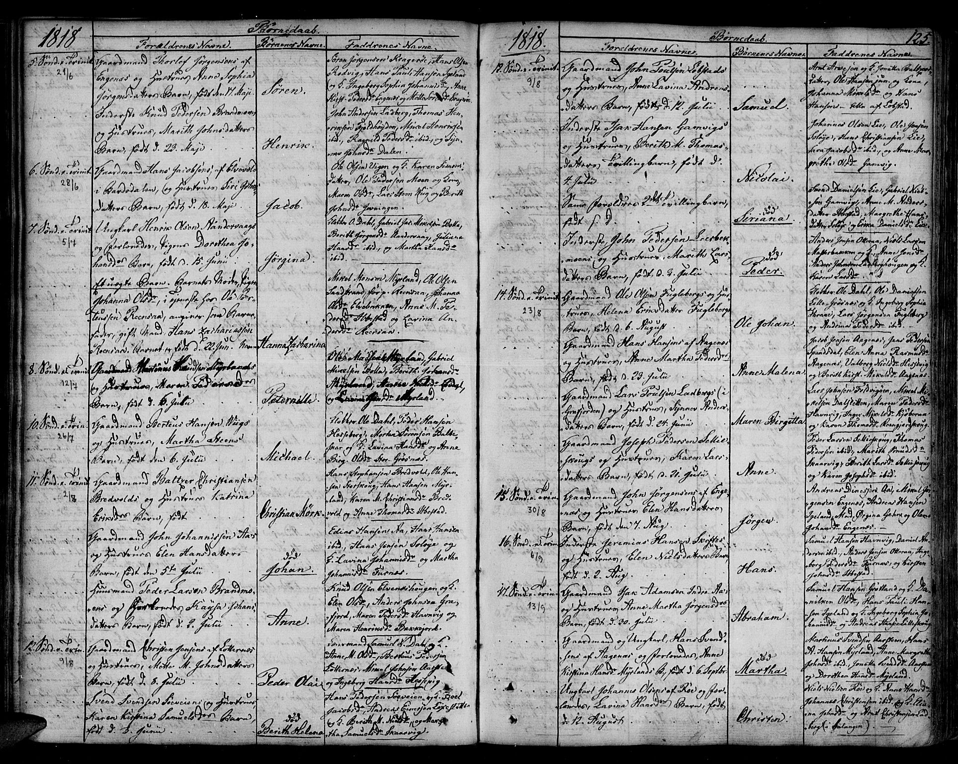 Ibestad sokneprestembete, AV/SATØ-S-0077/H/Ha/Haa/L0004kirke: Parish register (official) no. 4, 1801-1824, p. 125