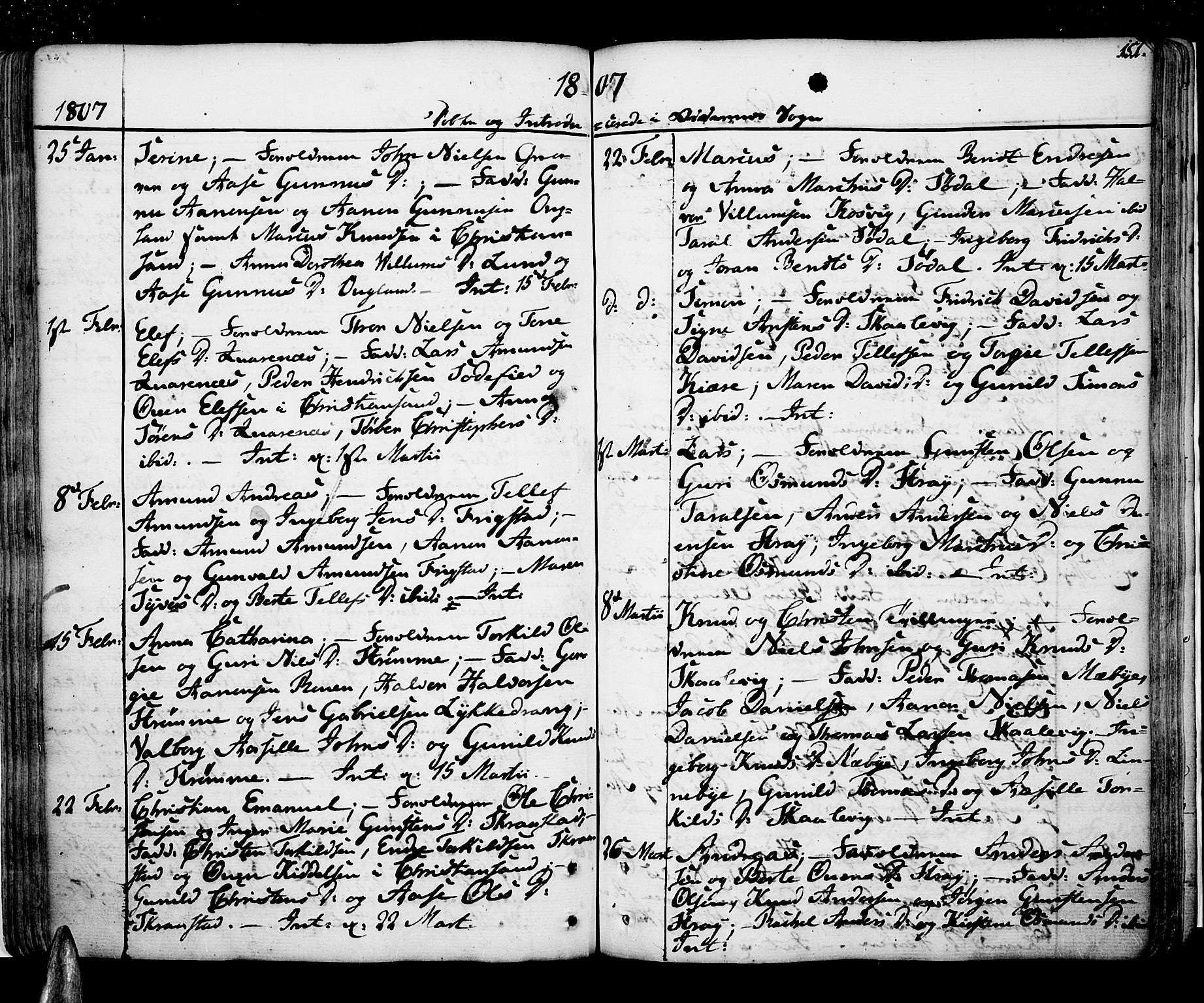 Oddernes sokneprestkontor, AV/SAK-1111-0033/F/Fa/Faa/L0004: Parish register (official) no. A 4, 1764-1820, p. 151