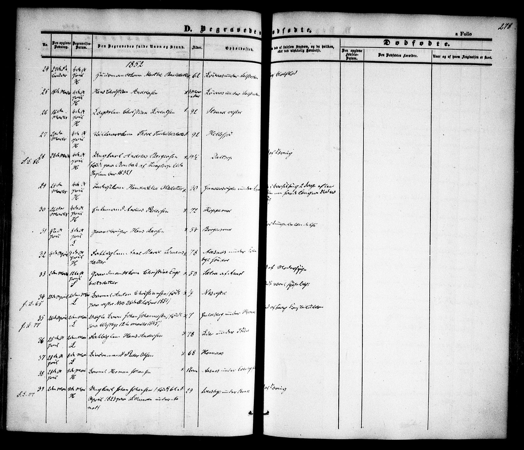 Høland prestekontor Kirkebøker, AV/SAO-A-10346a/F/Fa/L0009: Parish register (official) no. I 9, 1846-1853, p. 278