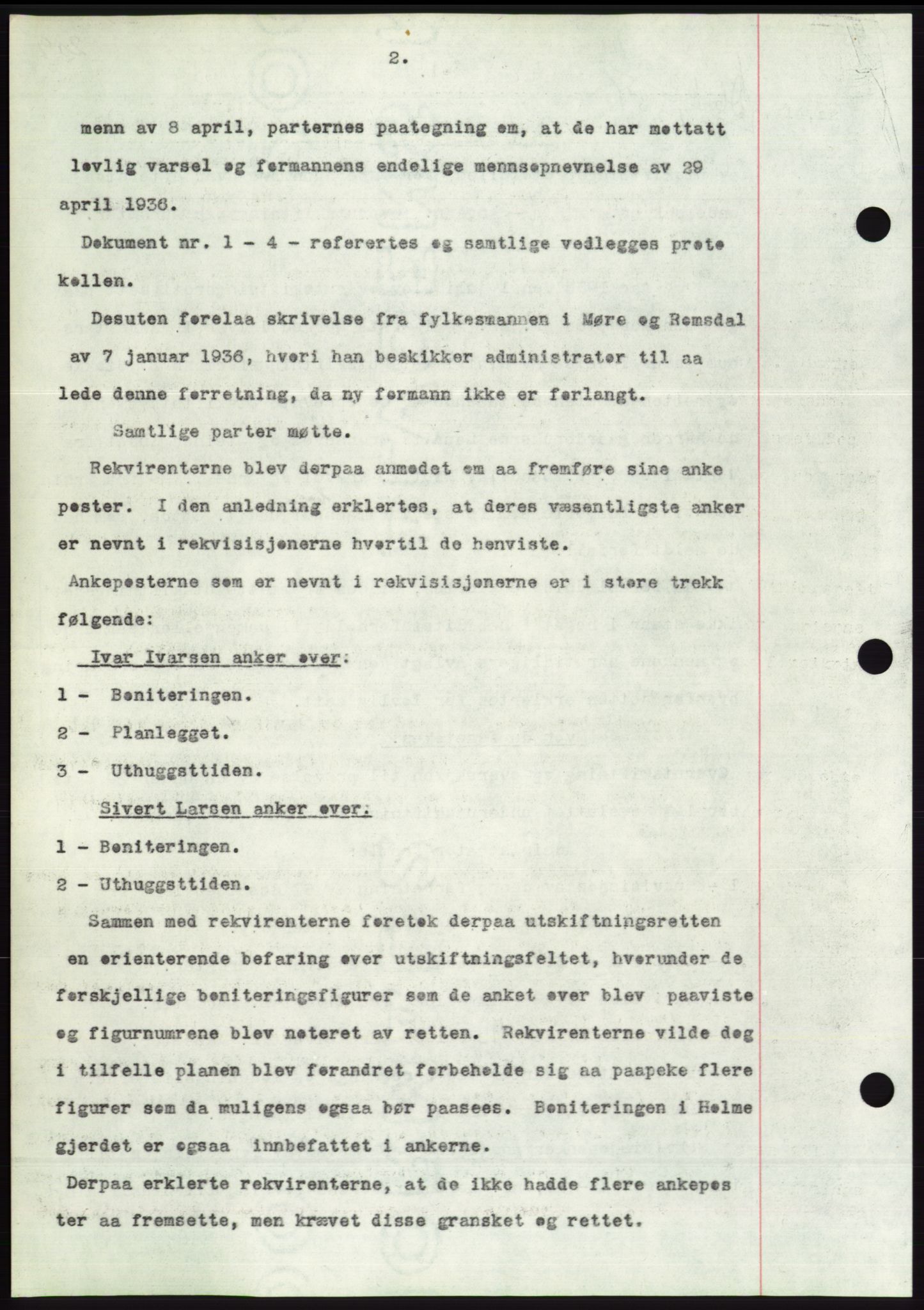 Søre Sunnmøre sorenskriveri, AV/SAT-A-4122/1/2/2C/L0062: Mortgage book no. 56, 1936-1937, Diary no: : 63/1937