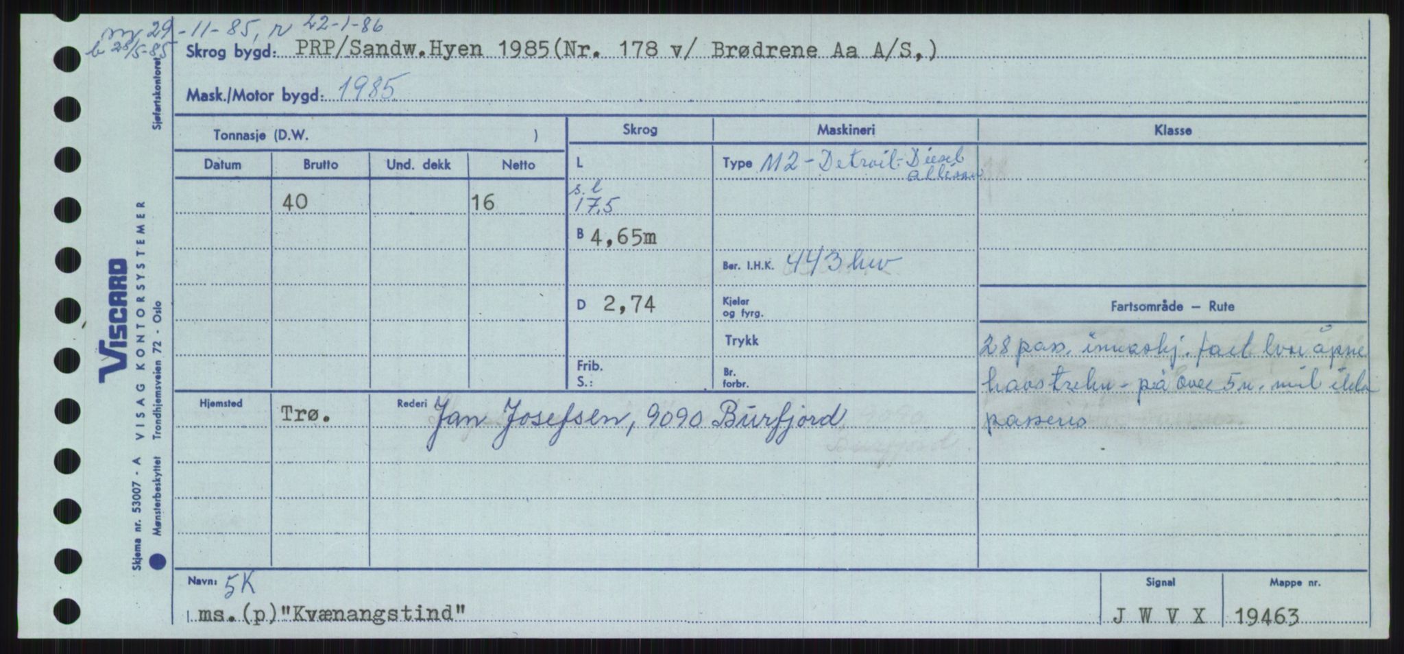 Sjøfartsdirektoratet med forløpere, Skipsmålingen, RA/S-1627/H/Ha/L0003/0002: Fartøy, Hilm-Mar / Fartøy, Kom-Mar, p. 183