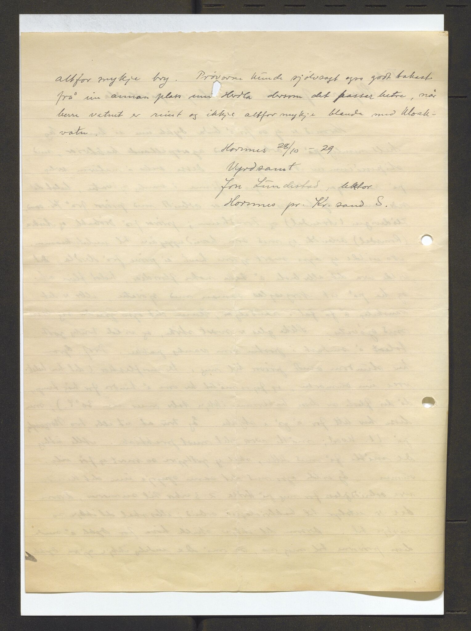 Bergens Museum, AV/SAB-A-17301/13/D/L0002: Korrespondanse , 1928-1940, p. 145