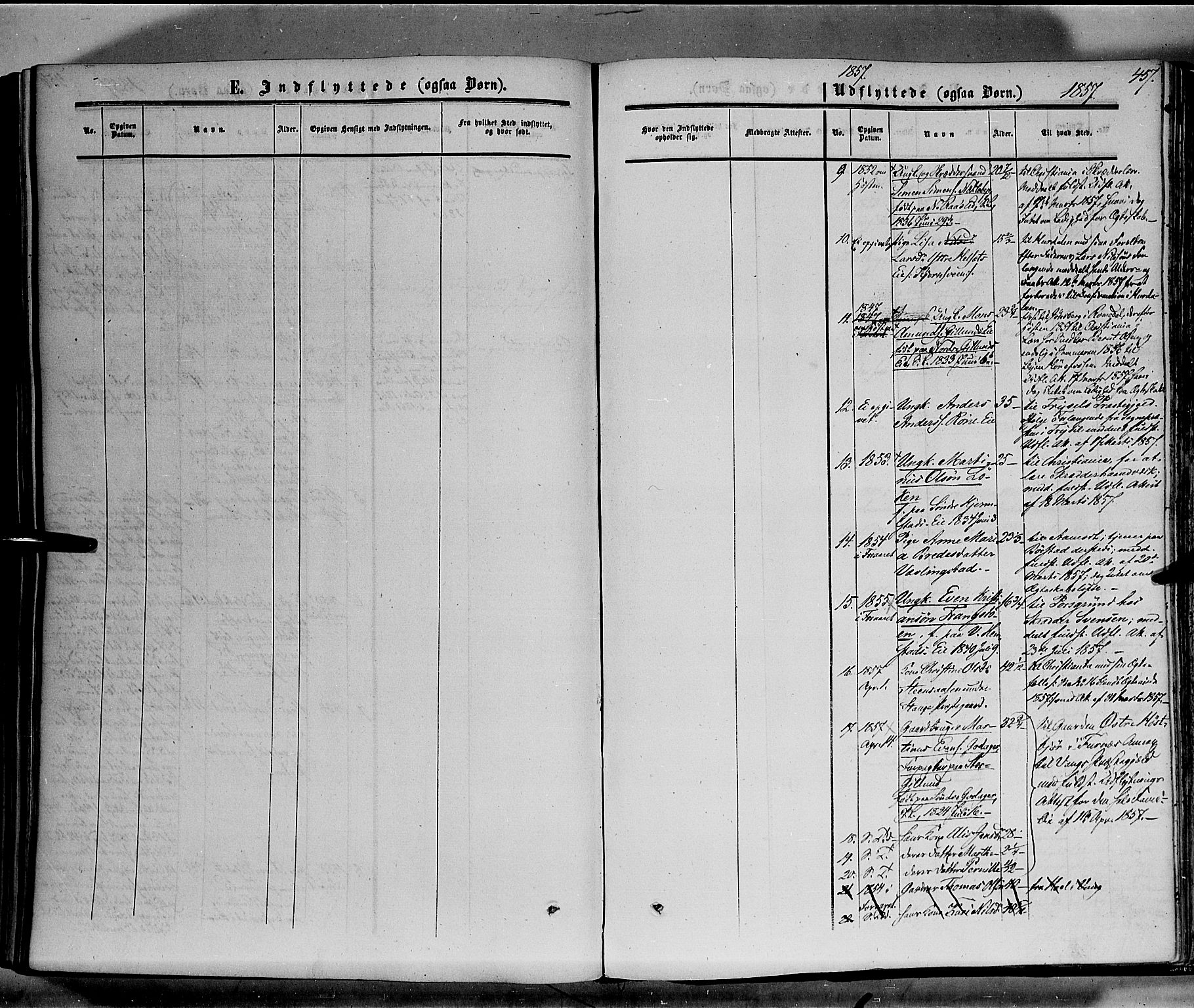 Stange prestekontor, SAH/PREST-002/K/L0012: Parish register (official) no. 12, 1852-1862, p. 457