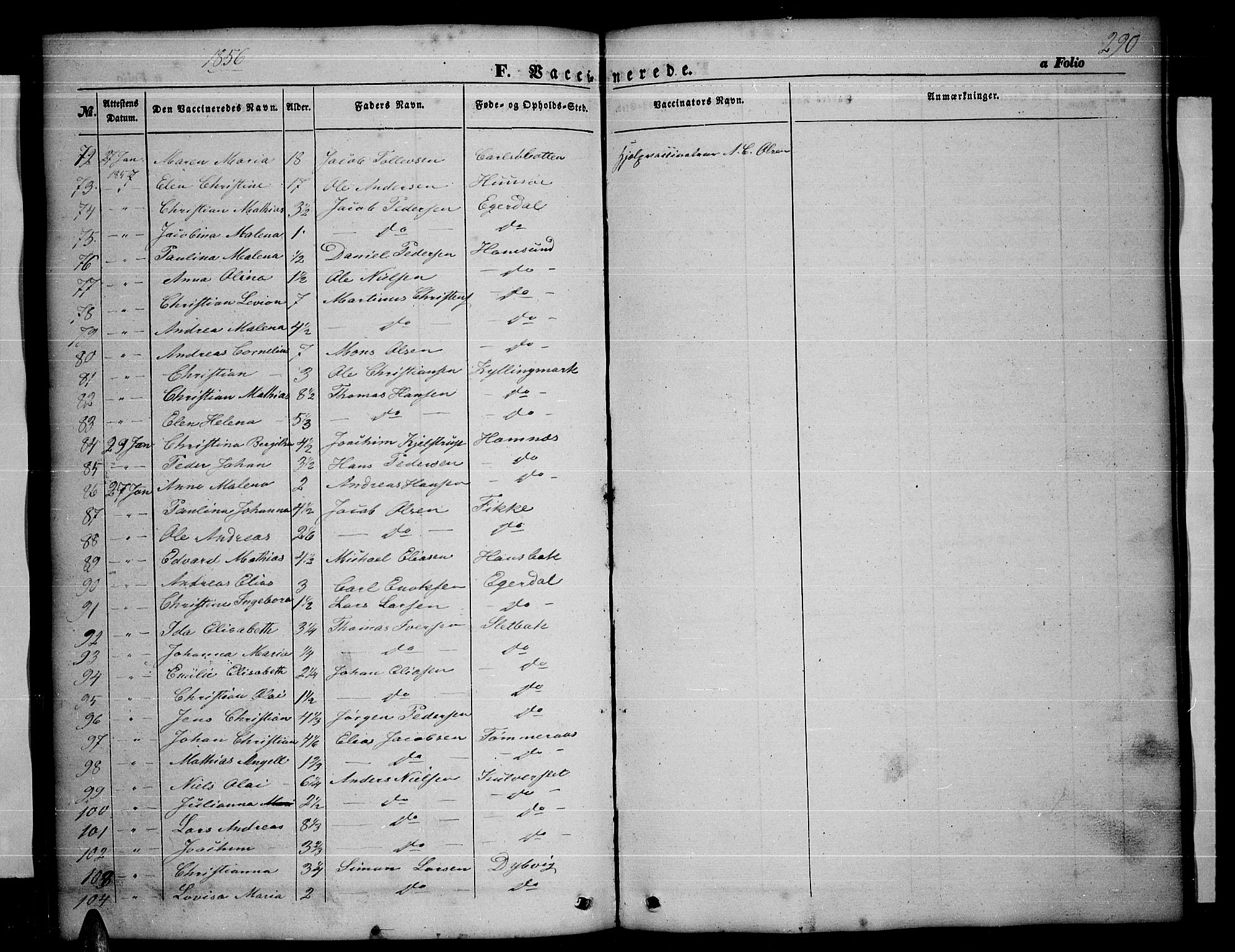 Ministerialprotokoller, klokkerbøker og fødselsregistre - Nordland, AV/SAT-A-1459/859/L0857: Parish register (copy) no. 859C03, 1854-1873, p. 290