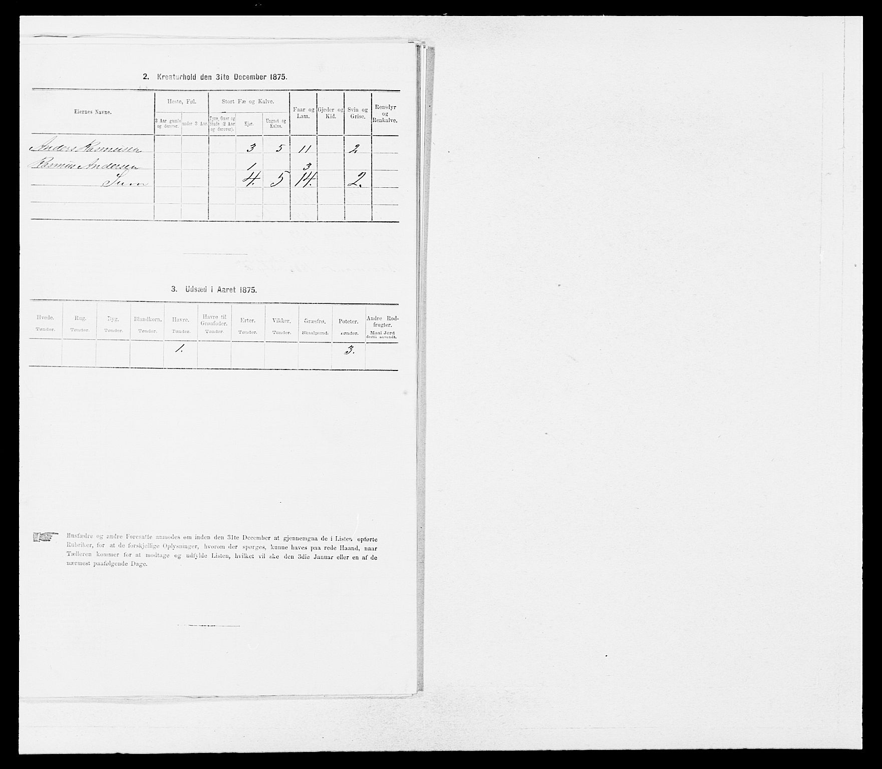 SAB, 1875 Census for 1438P Bremanger, 1875, p. 373