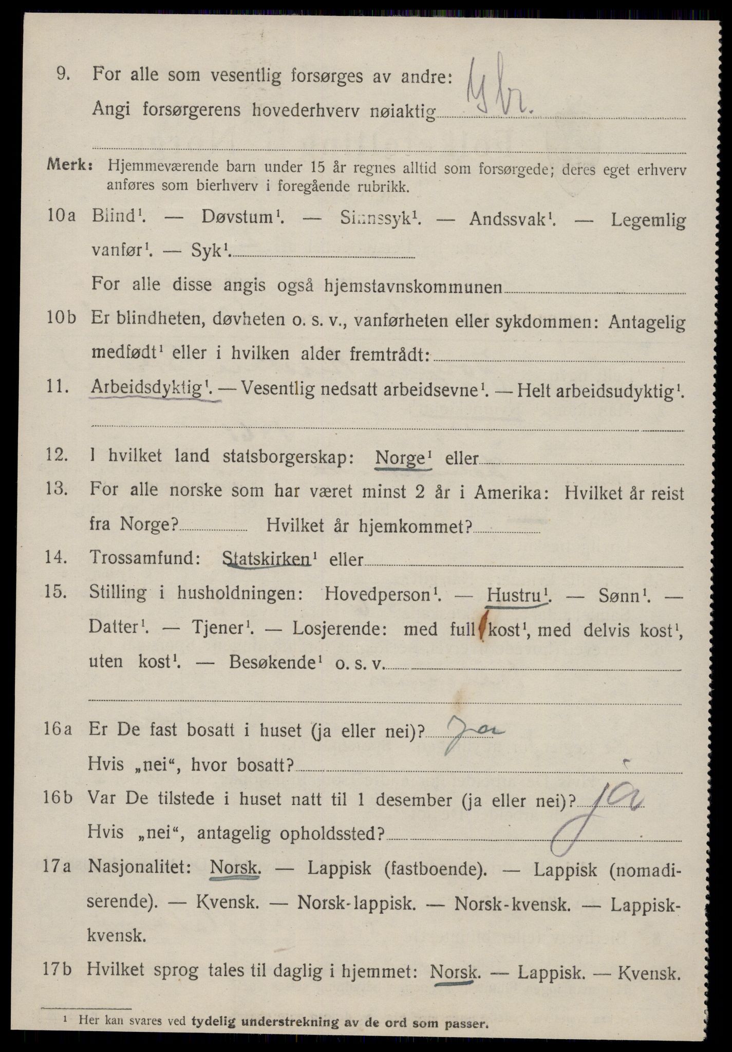 SAT, 1920 census for Å, 1920, p. 5035