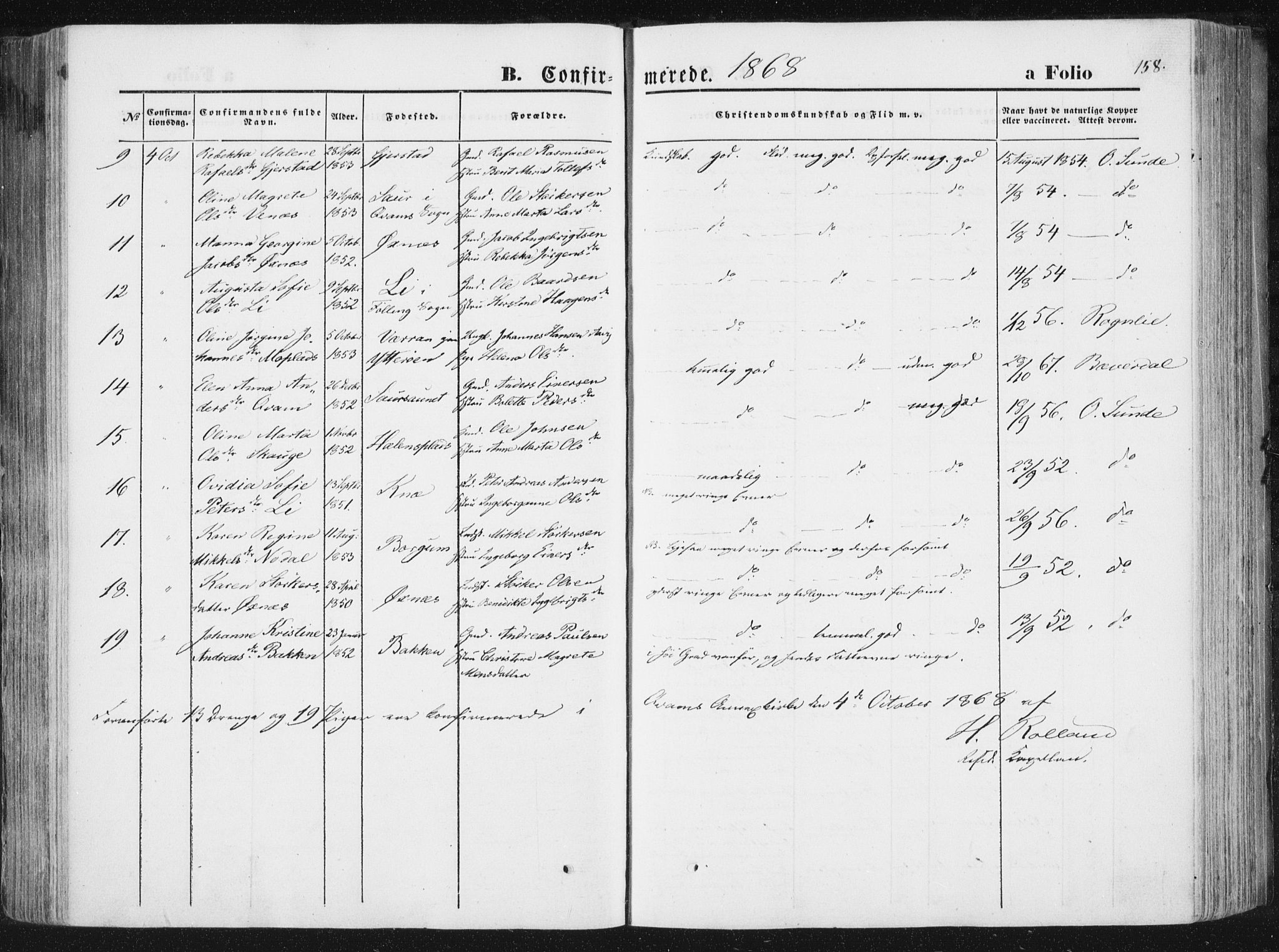 Ministerialprotokoller, klokkerbøker og fødselsregistre - Nord-Trøndelag, SAT/A-1458/746/L0447: Parish register (official) no. 746A06, 1860-1877, p. 158