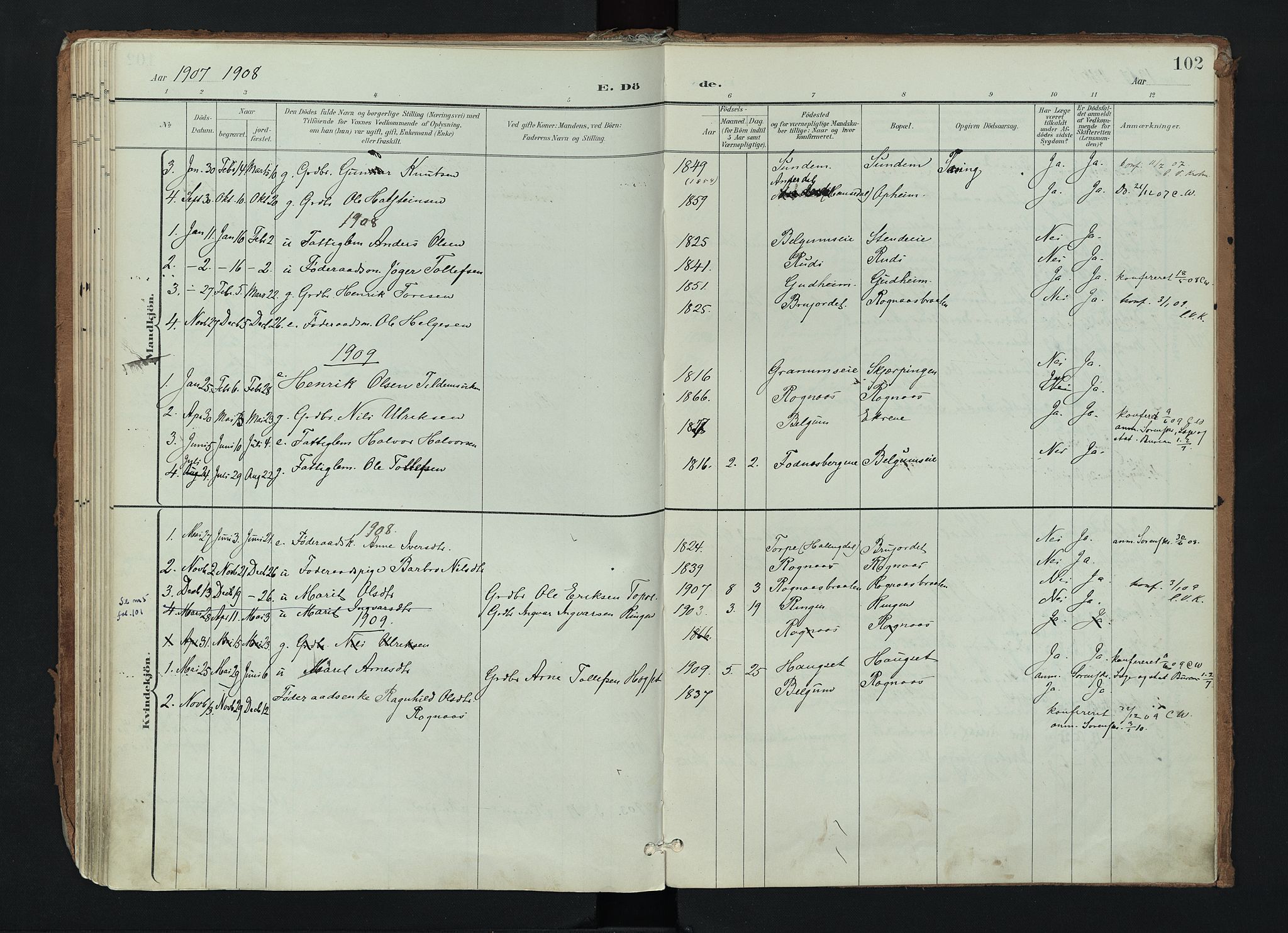 Nord-Aurdal prestekontor, SAH/PREST-132/H/Ha/Haa/L0017: Parish register (official) no. 17, 1897-1926, p. 102