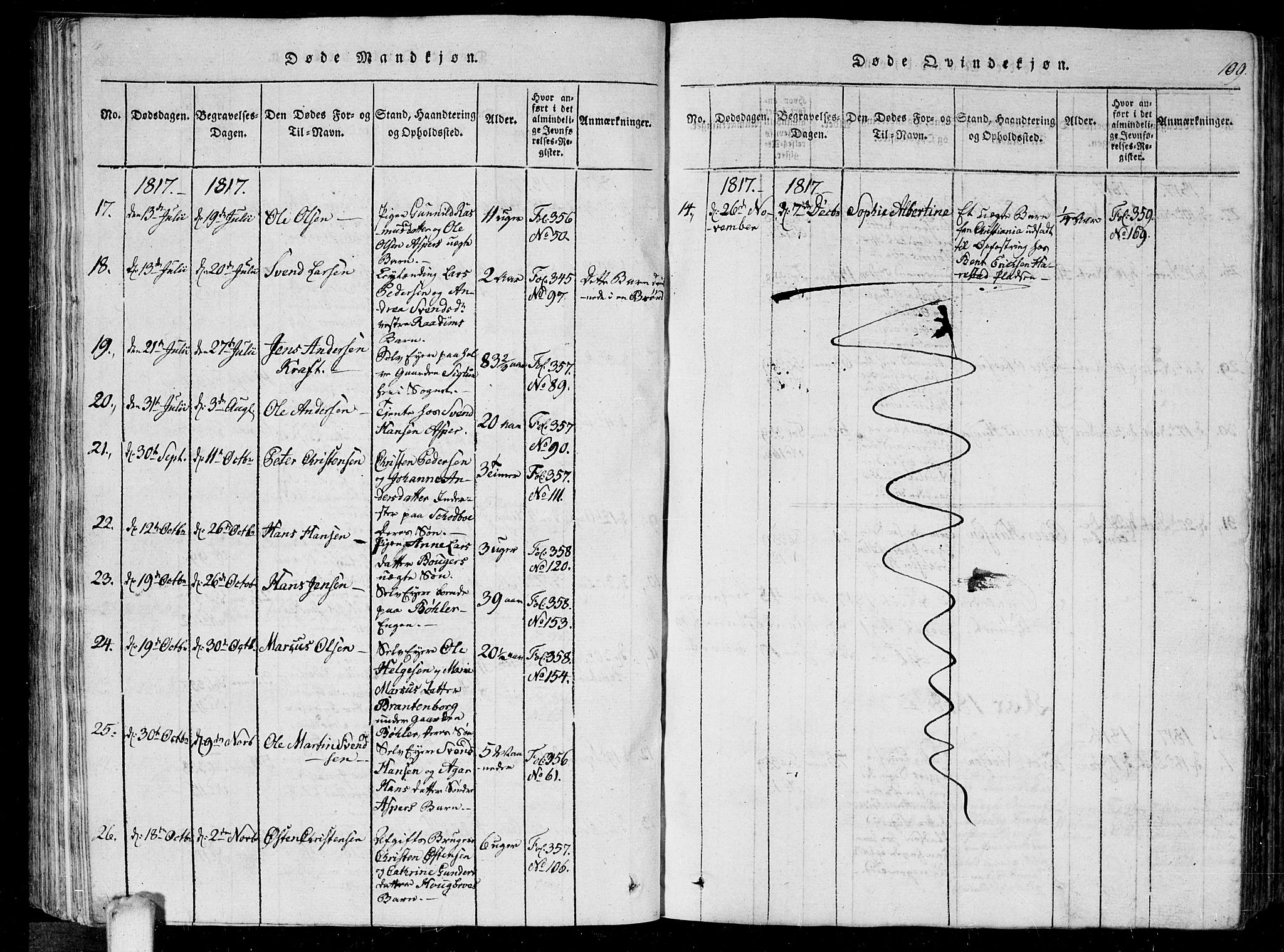 Kråkstad prestekontor Kirkebøker, AV/SAO-A-10125a/G/Ga/L0001: Parish register (copy) no. I 1, 1813-1824, p. 109