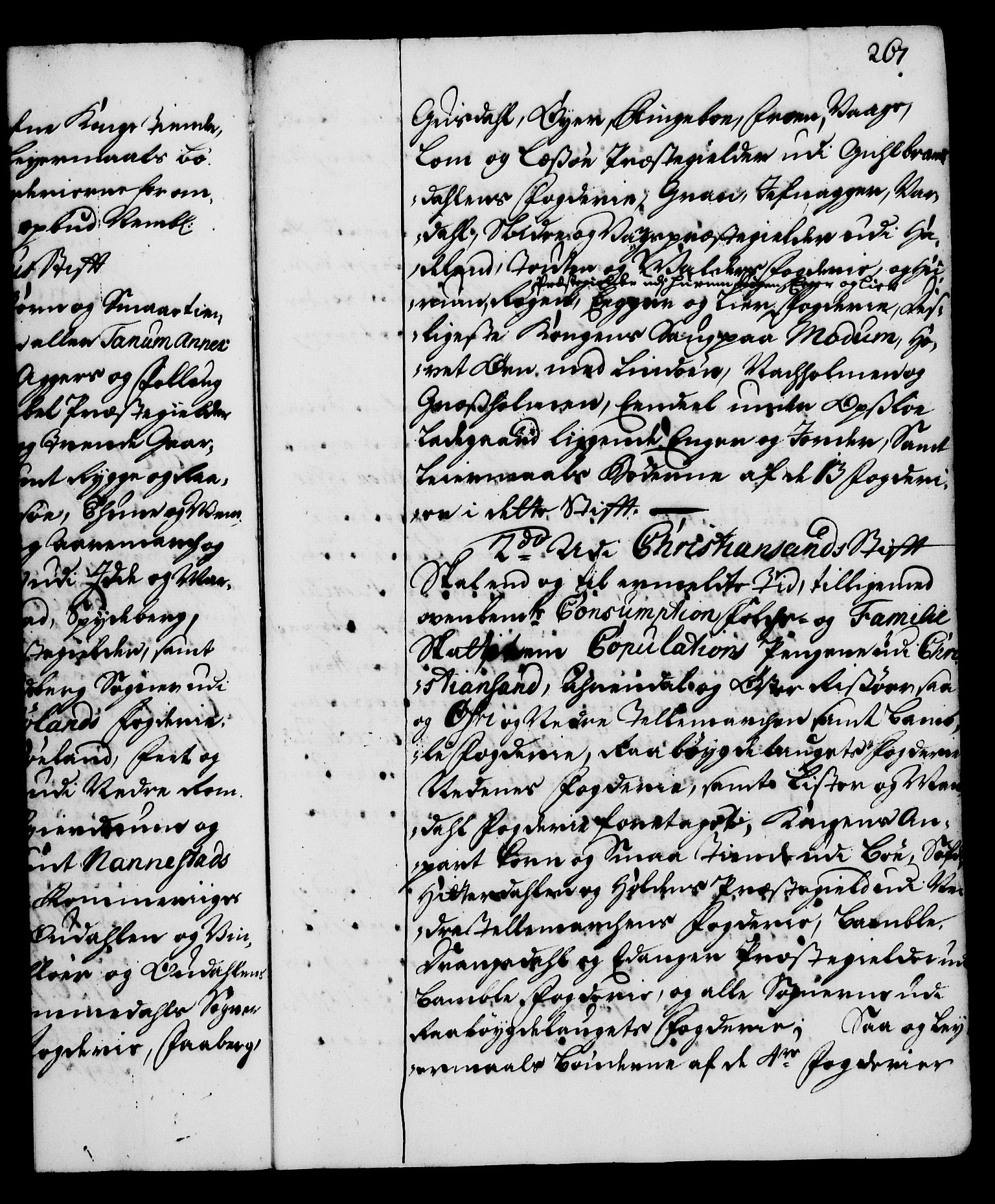 Rentekammeret, Kammerkanselliet, RA/EA-3111/G/Gg/Gga/L0002: Norsk ekspedisjonsprotokoll med register (merket RK 53.2), 1723-1727, p. 267