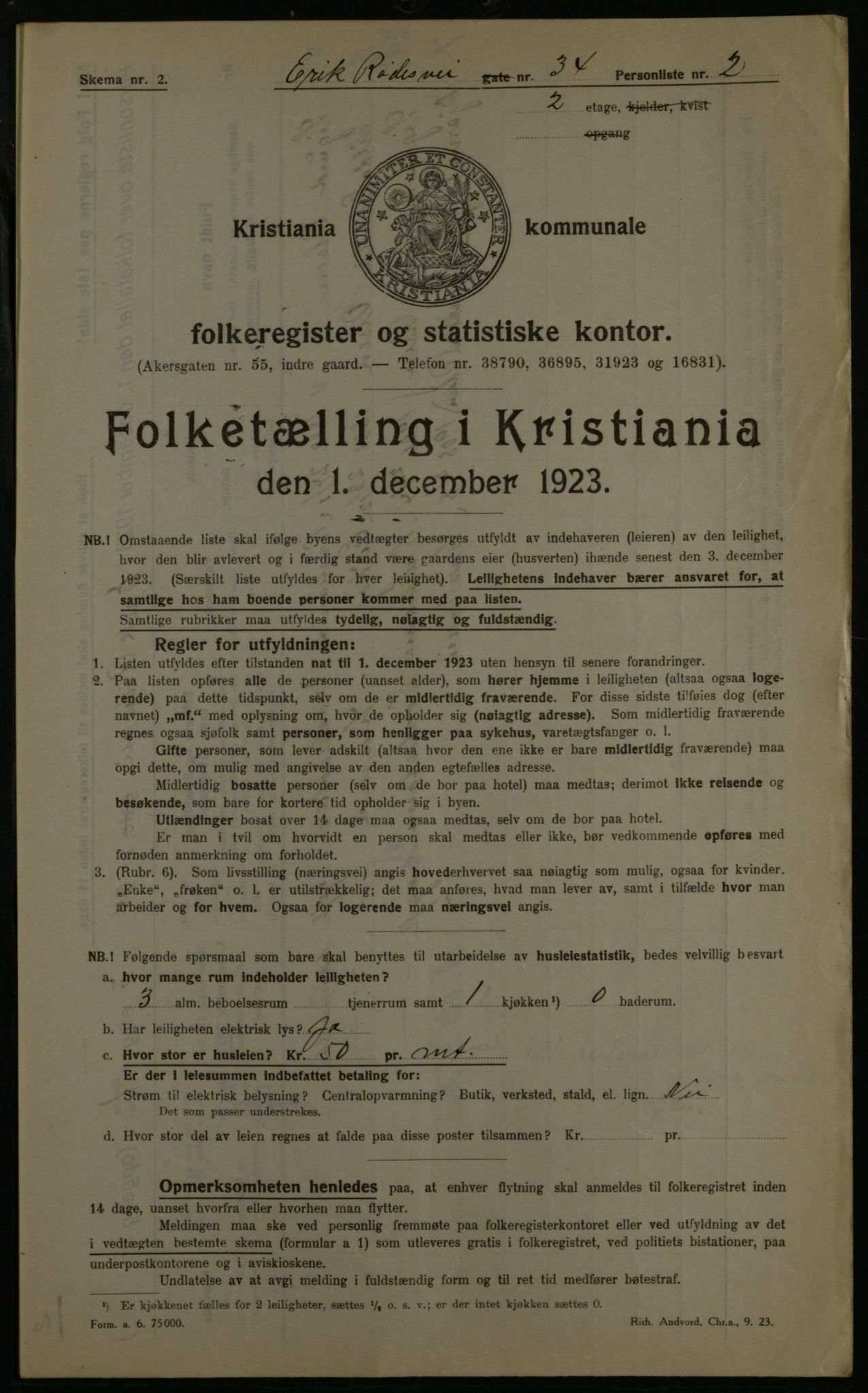 OBA, Municipal Census 1923 for Kristiania, 1923, p. 21856