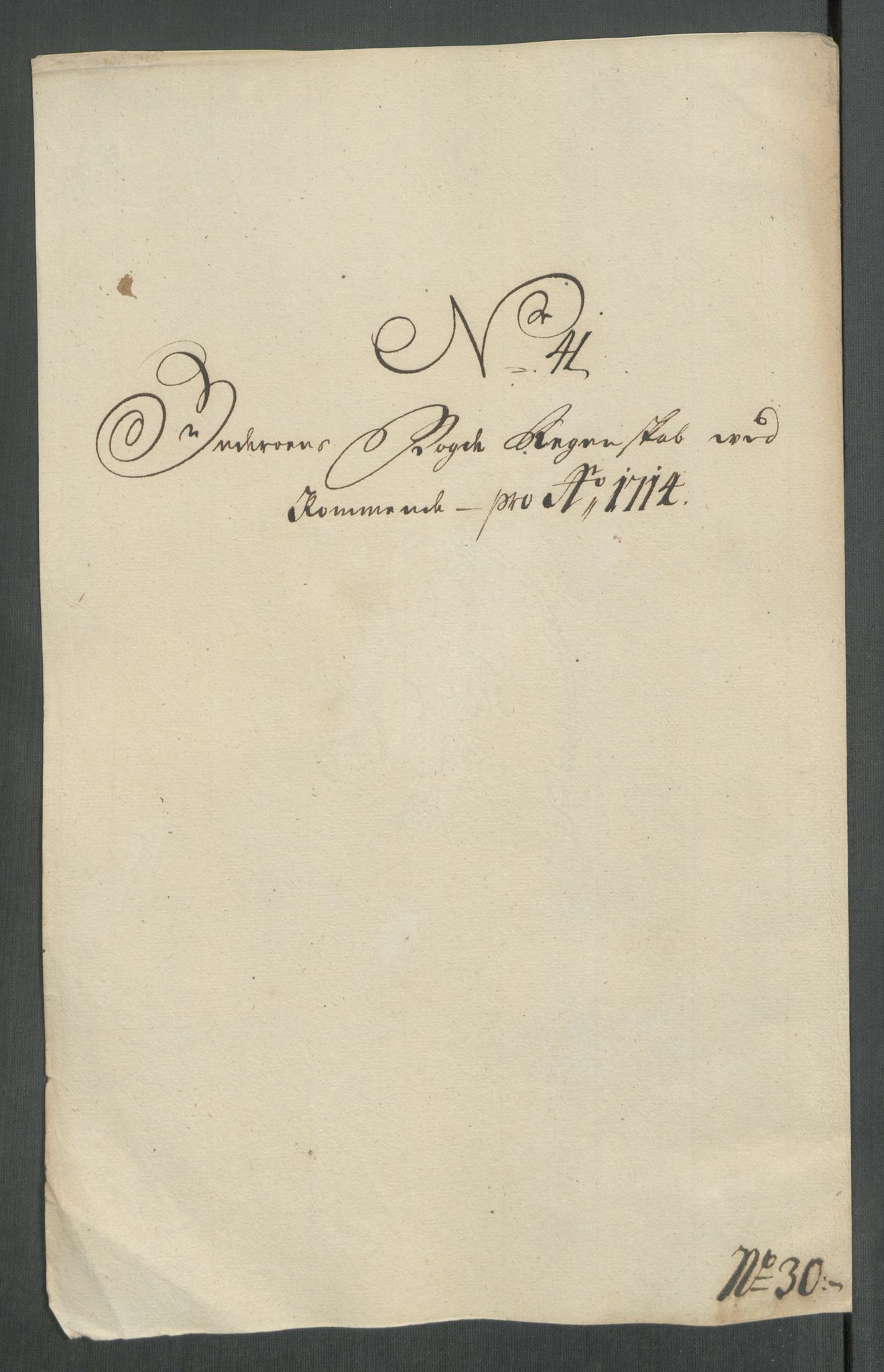 Rentekammeret inntil 1814, Reviderte regnskaper, Fogderegnskap, RA/EA-4092/R63/L4322: Fogderegnskap Inderøy, 1714, p. 339