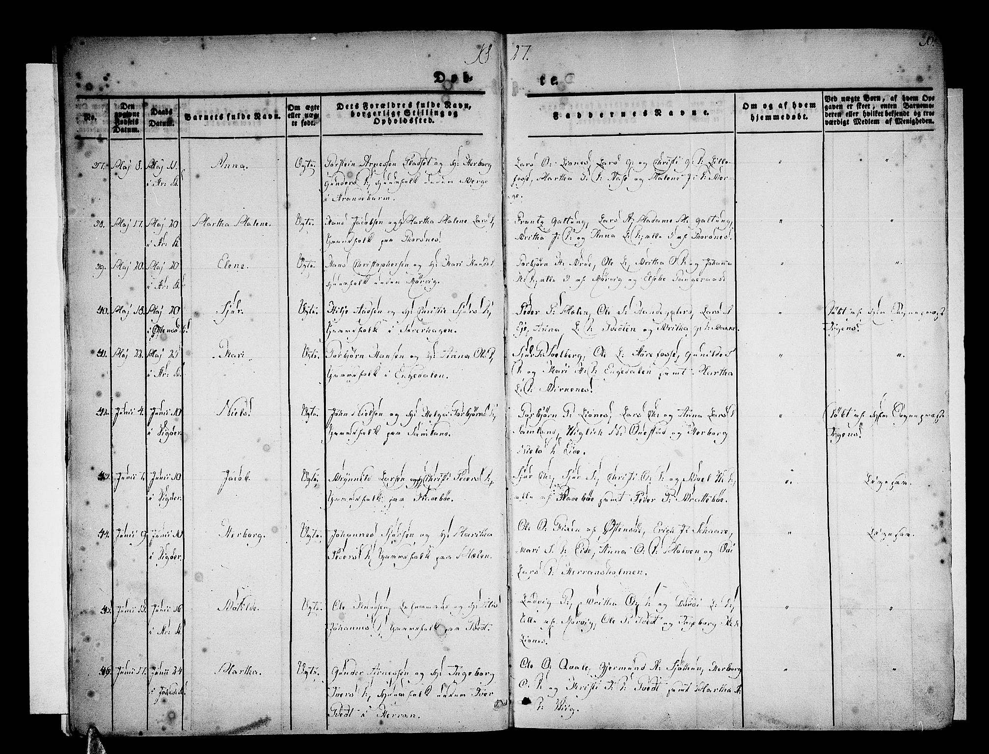 Strandebarm sokneprestembete, AV/SAB-A-78401/H/Haa: Parish register (official) no. A 6, 1826-1843, p. 10