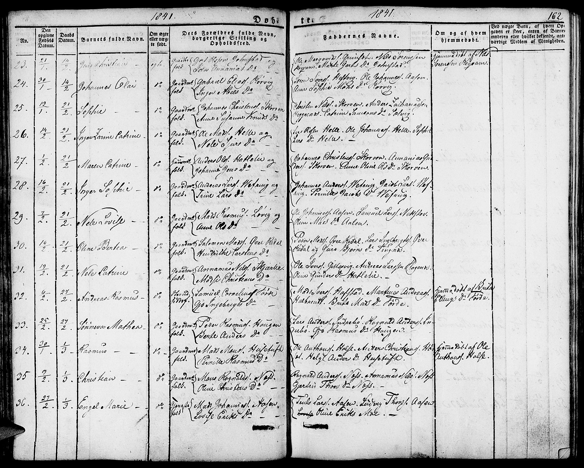 Førde sokneprestembete, AV/SAB-A-79901/H/Haa/Haaa/L0006: Parish register (official) no. A 6, 1821-1842, p. 162