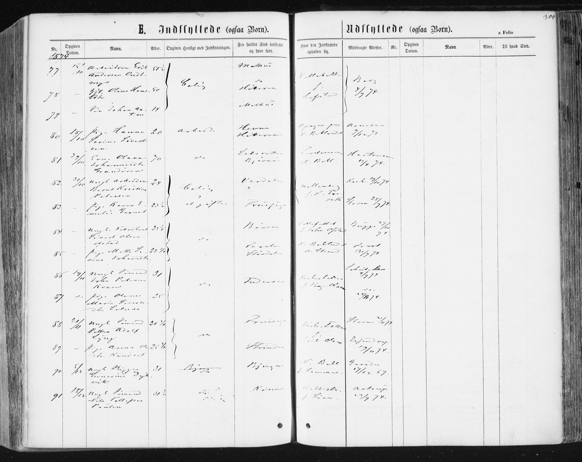 Ministerialprotokoller, klokkerbøker og fødselsregistre - Sør-Trøndelag, SAT/A-1456/604/L0186: Parish register (official) no. 604A07, 1866-1877, p. 604