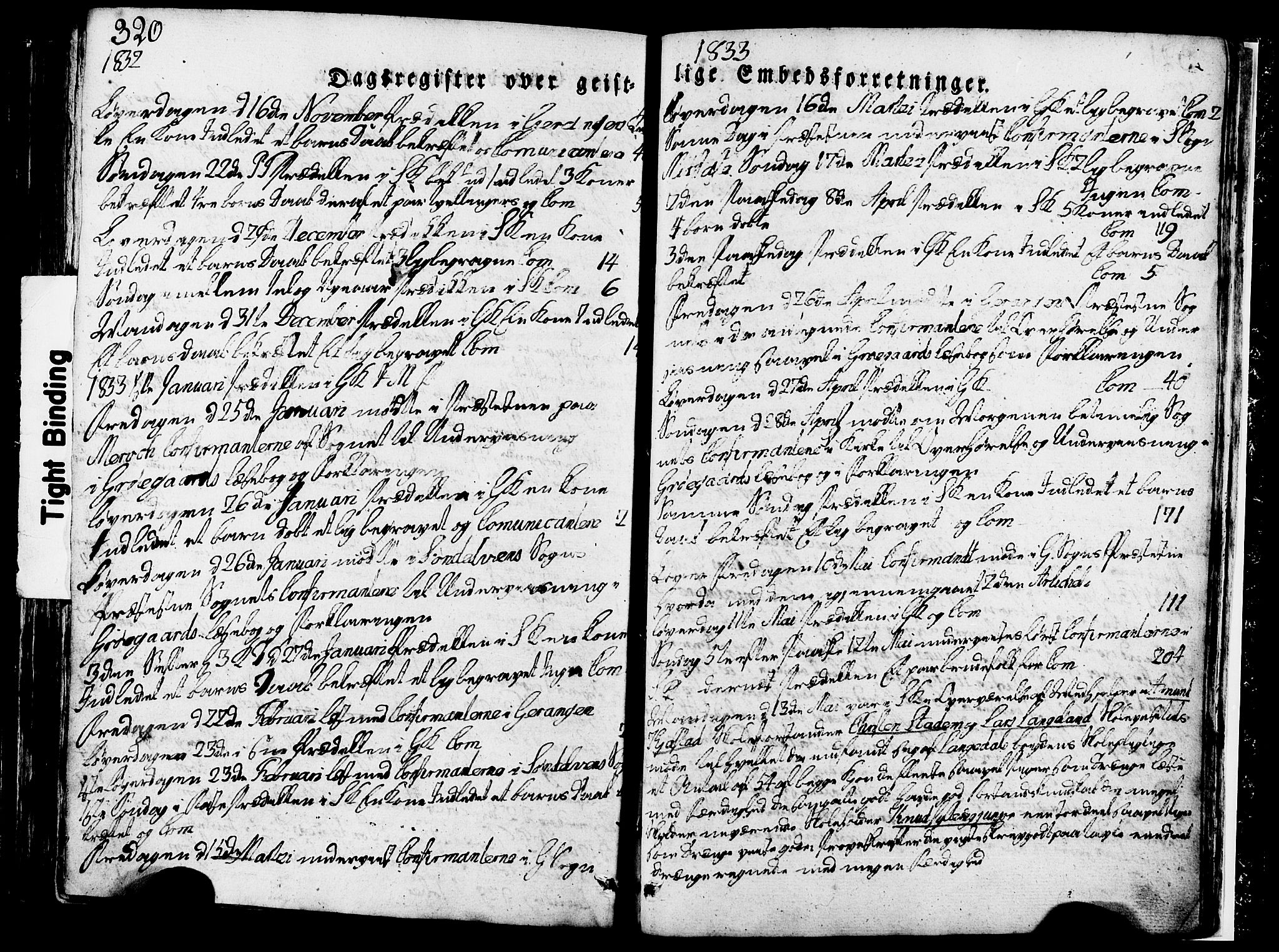 Ministerialprotokoller, klokkerbøker og fødselsregistre - Møre og Romsdal, SAT/A-1454/517/L0221: Parish register (official) no. 517A01, 1827-1858, p. 320