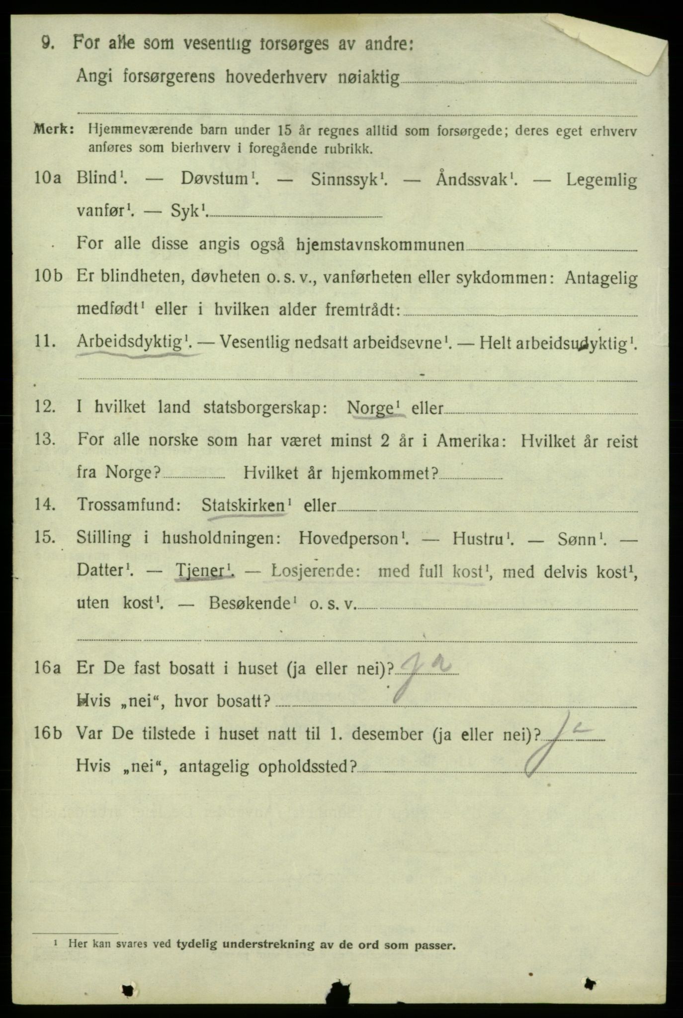 SAB, 1920 census for Kvinnherad, 1920, p. 8789