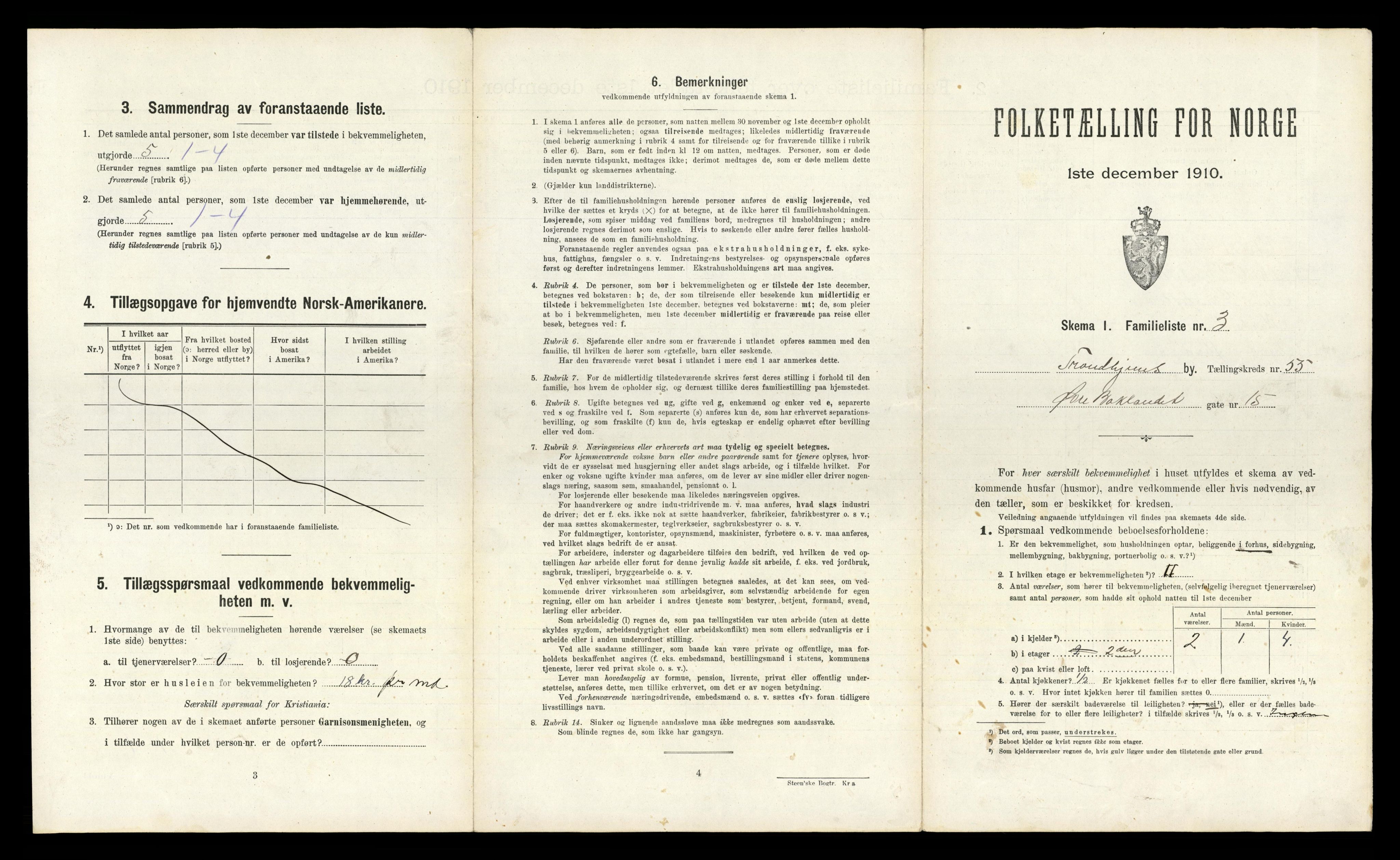 RA, 1910 census for Trondheim, 1910, p. 14347