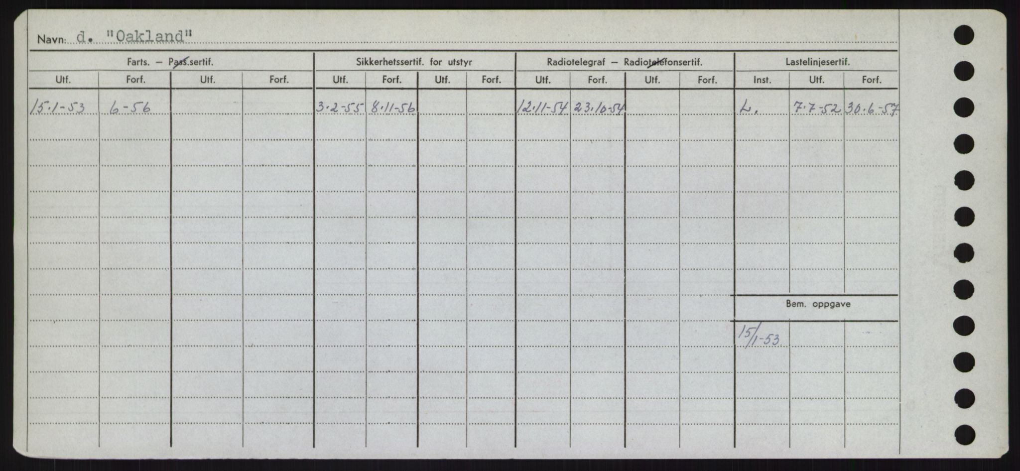 Sjøfartsdirektoratet med forløpere, Skipsmålingen, RA/S-1627/H/Hd/L0028: Fartøy, O, p. 24