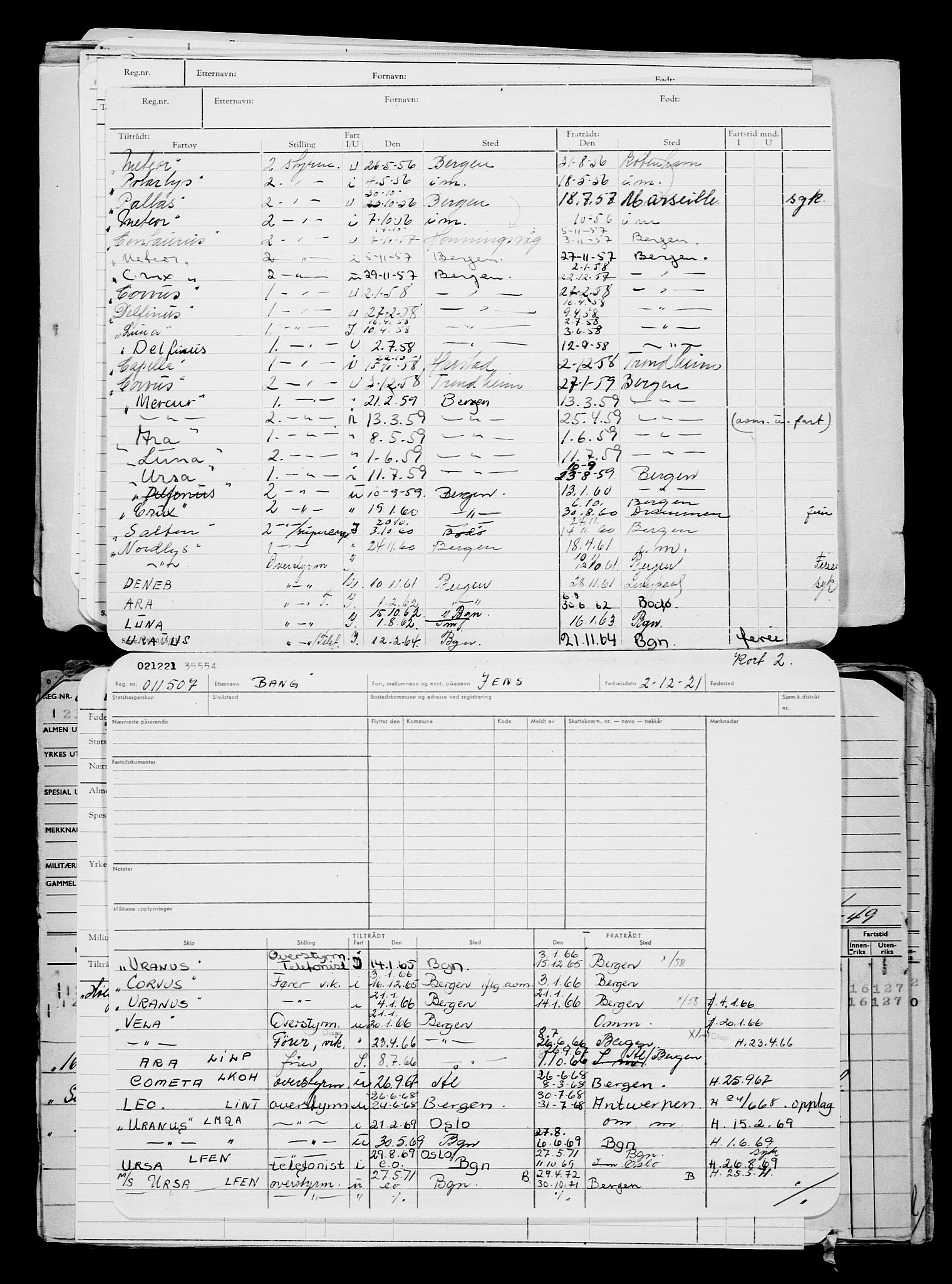 Direktoratet for sjømenn, AV/RA-S-3545/G/Gb/L0200: Hovedkort, 1921, p. 367