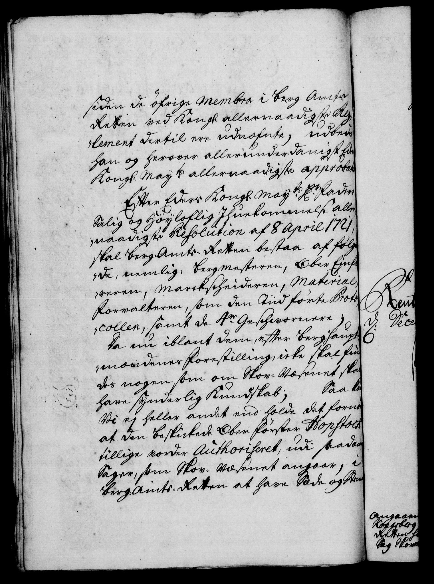 Rentekammeret, Kammerkanselliet, RA/EA-3111/G/Gf/Gfa/L0016: Norsk relasjons- og resolusjonsprotokoll (merket RK 52.16), 1733, p. 447