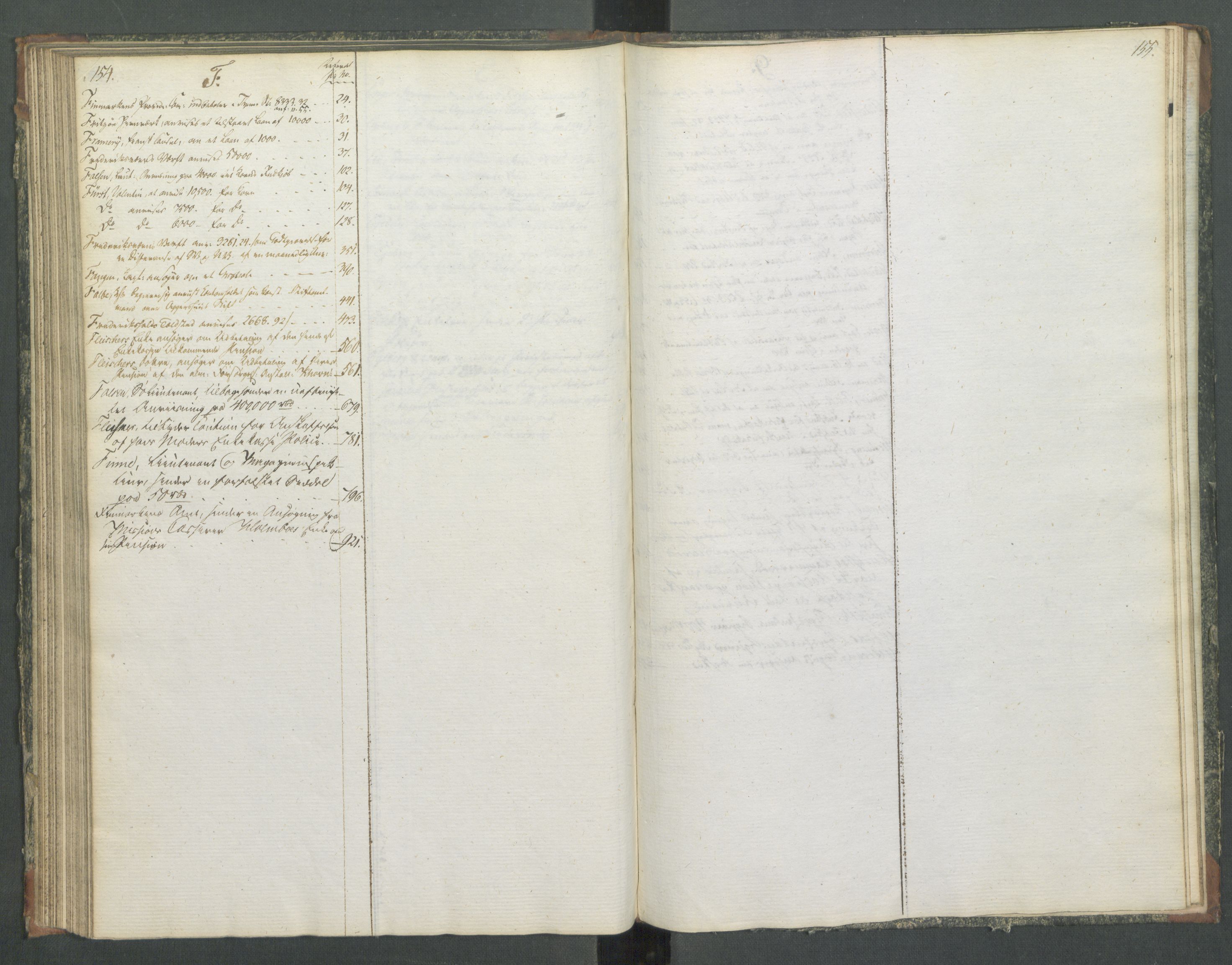 Departementene i 1814, AV/RA-S-3899/Fa/L0014: Bokholderkontoret - Register til journalen, 1814-1815, p. 154-155