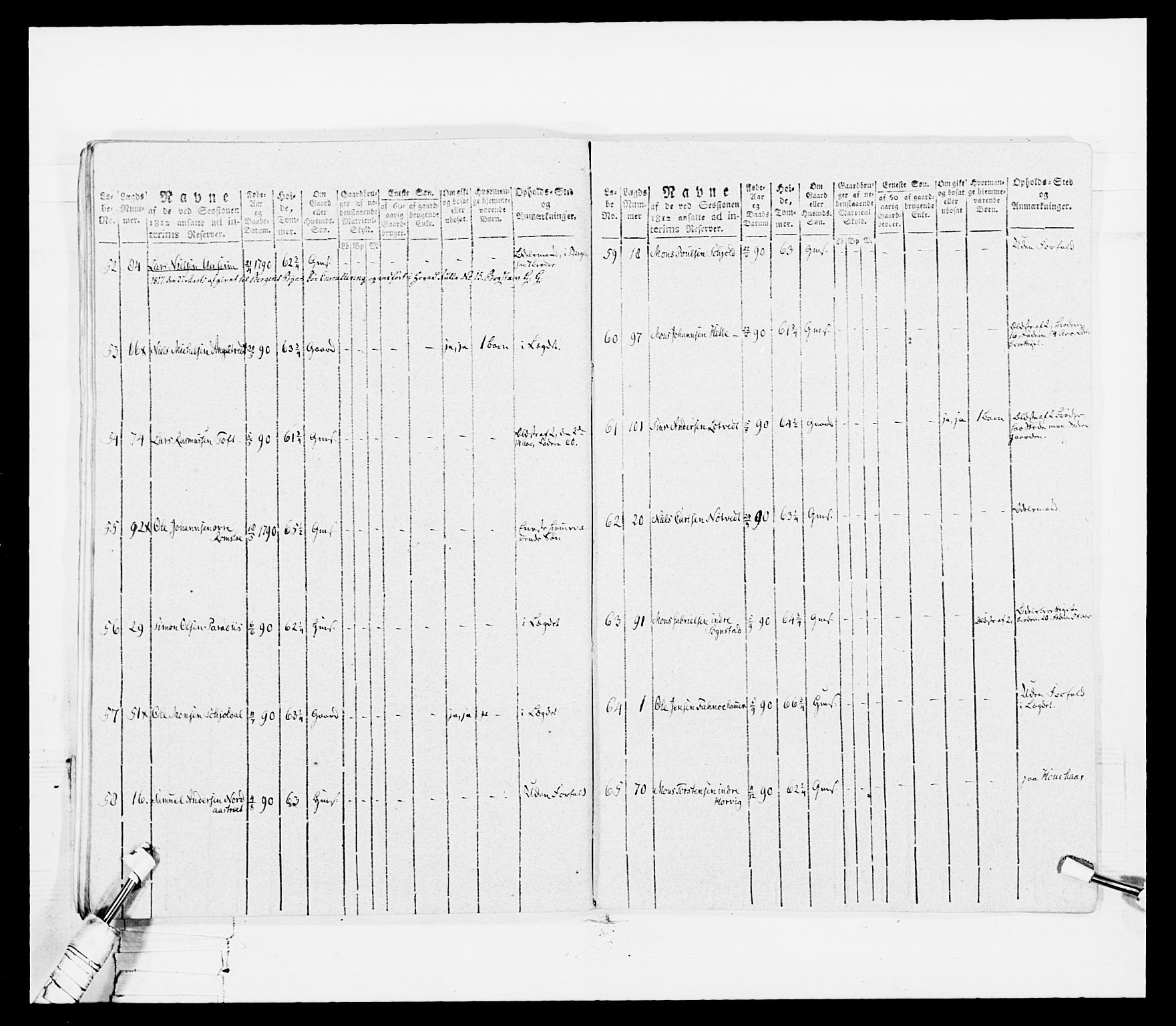 Generalitets- og kommissariatskollegiet, Det kongelige norske kommissariatskollegium, AV/RA-EA-5420/E/Eh/L0099: Bergenhusiske nasjonale infanteriregiment, 1812, p. 269