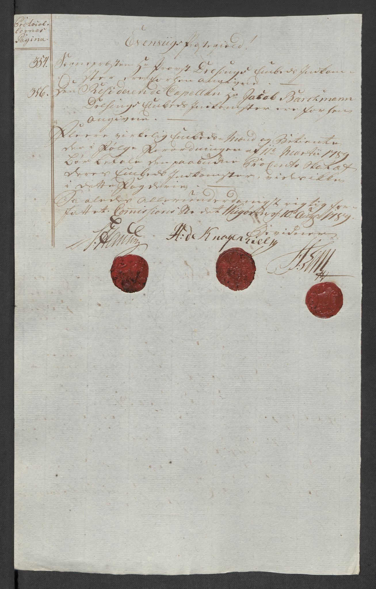 Rentekammeret inntil 1814, Reviderte regnskaper, Mindre regnskaper, AV/RA-EA-4068/Rf/Rfe/L0056:  Ytre og Indre Sogn fogderi, 1789, p. 21