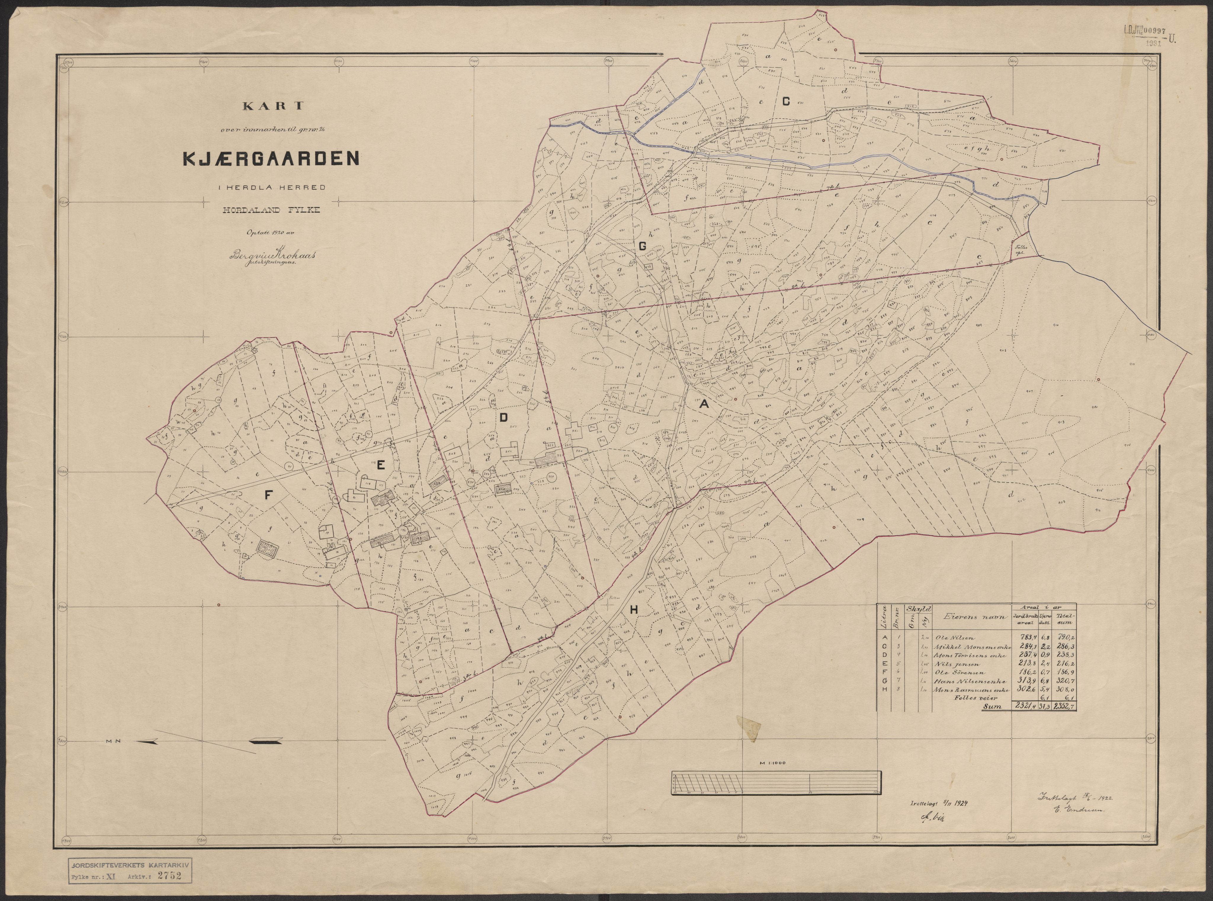 Jordskifteverkets kartarkiv, RA/S-3929/T, 1859-1988, p. 3098