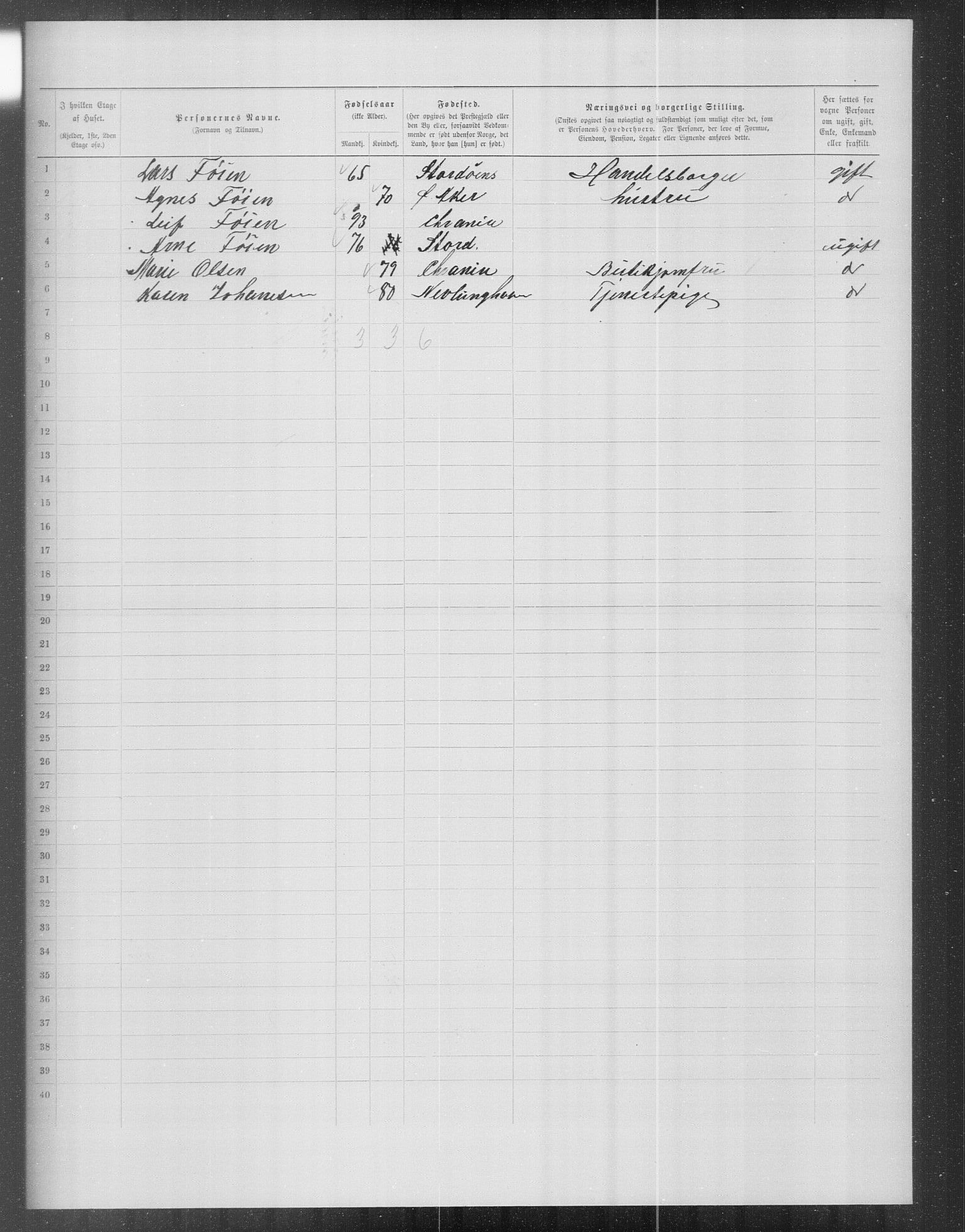 OBA, Municipal Census 1899 for Kristiania, 1899, p. 13737