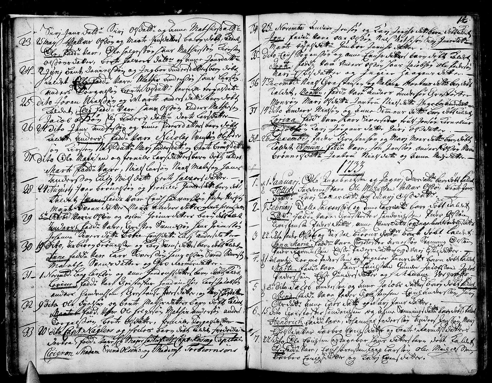 Idd prestekontor Kirkebøker, SAO/A-10911/F/Fa/L0001: Parish register (official) no. I 1, 1720-1769, p. 14