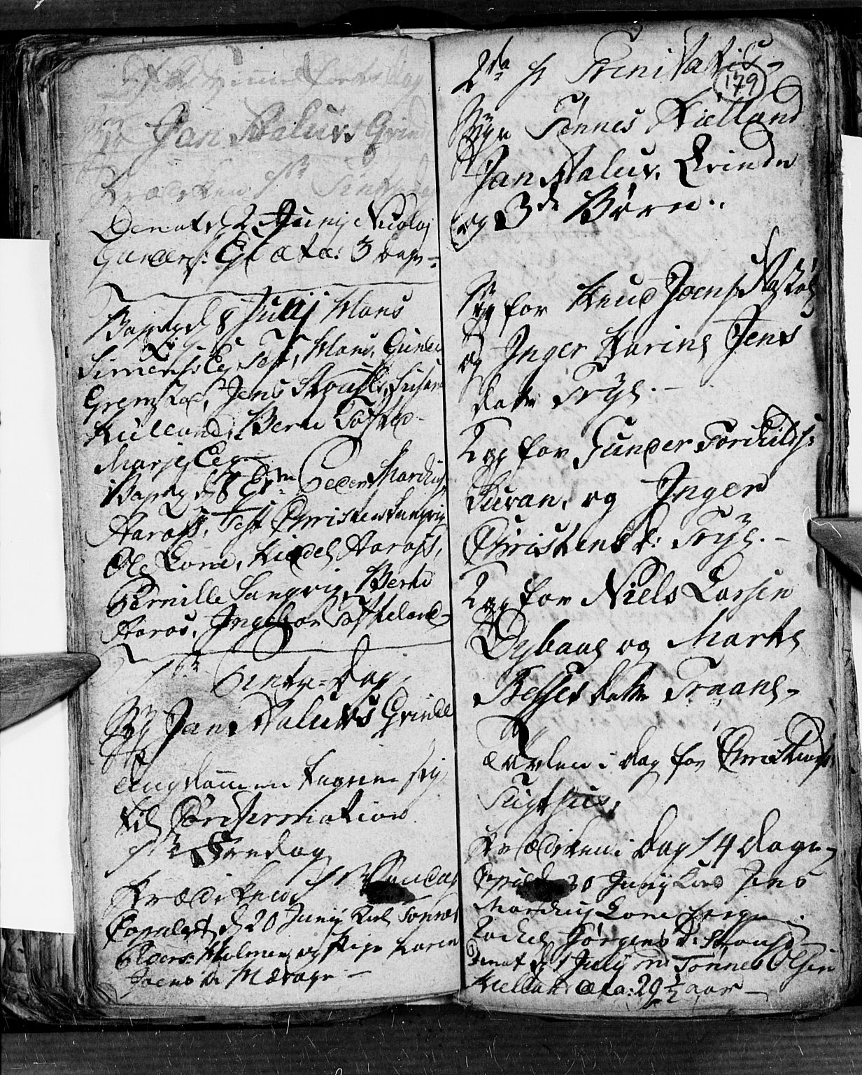 Søgne sokneprestkontor, AV/SAK-1111-0037/F/Fb/Fbb/L0001: Parish register (copy) no. B 1, 1779-1802, p. 179