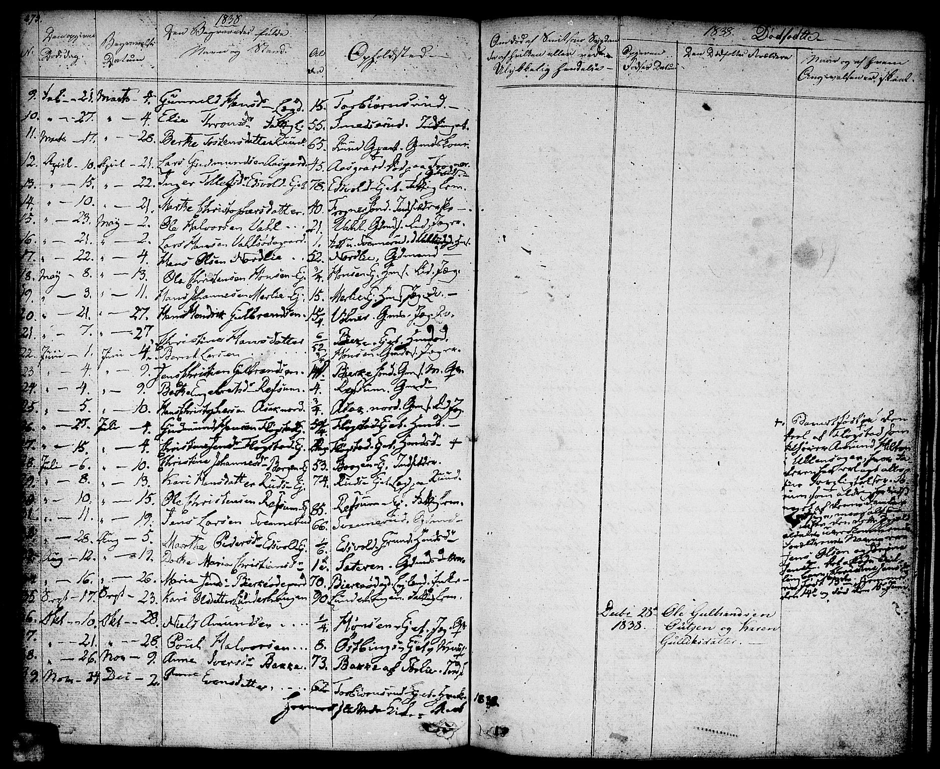 Sørum prestekontor Kirkebøker, AV/SAO-A-10303/F/Fa/L0004: Parish register (official) no. I 4, 1829-1845, p. 273