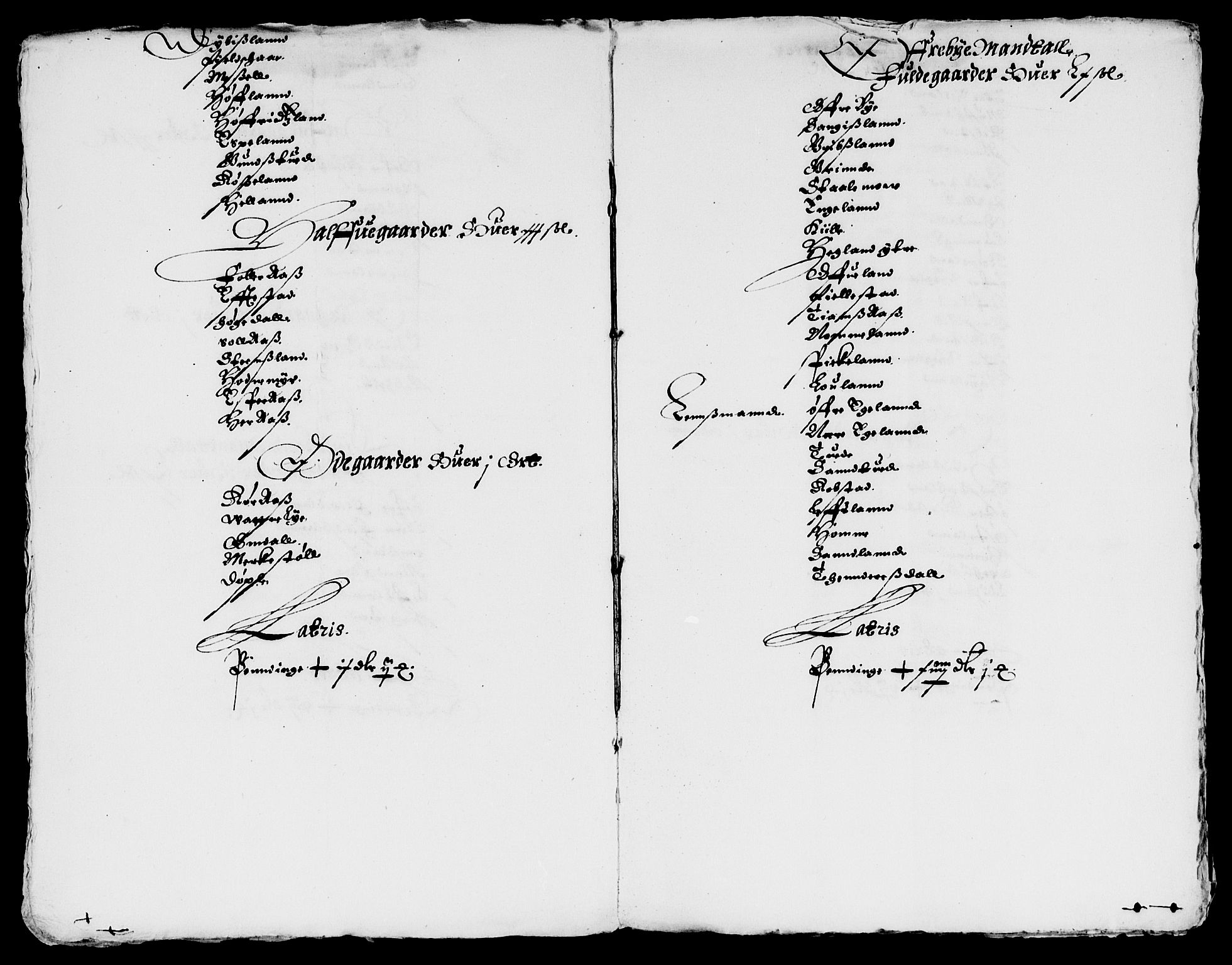 Rentekammeret inntil 1814, Reviderte regnskaper, Lensregnskaper, AV/RA-EA-5023/R/Rb/Rbq/L0022: Nedenes len. Mandals len. Råbyggelag., 1632-1634
