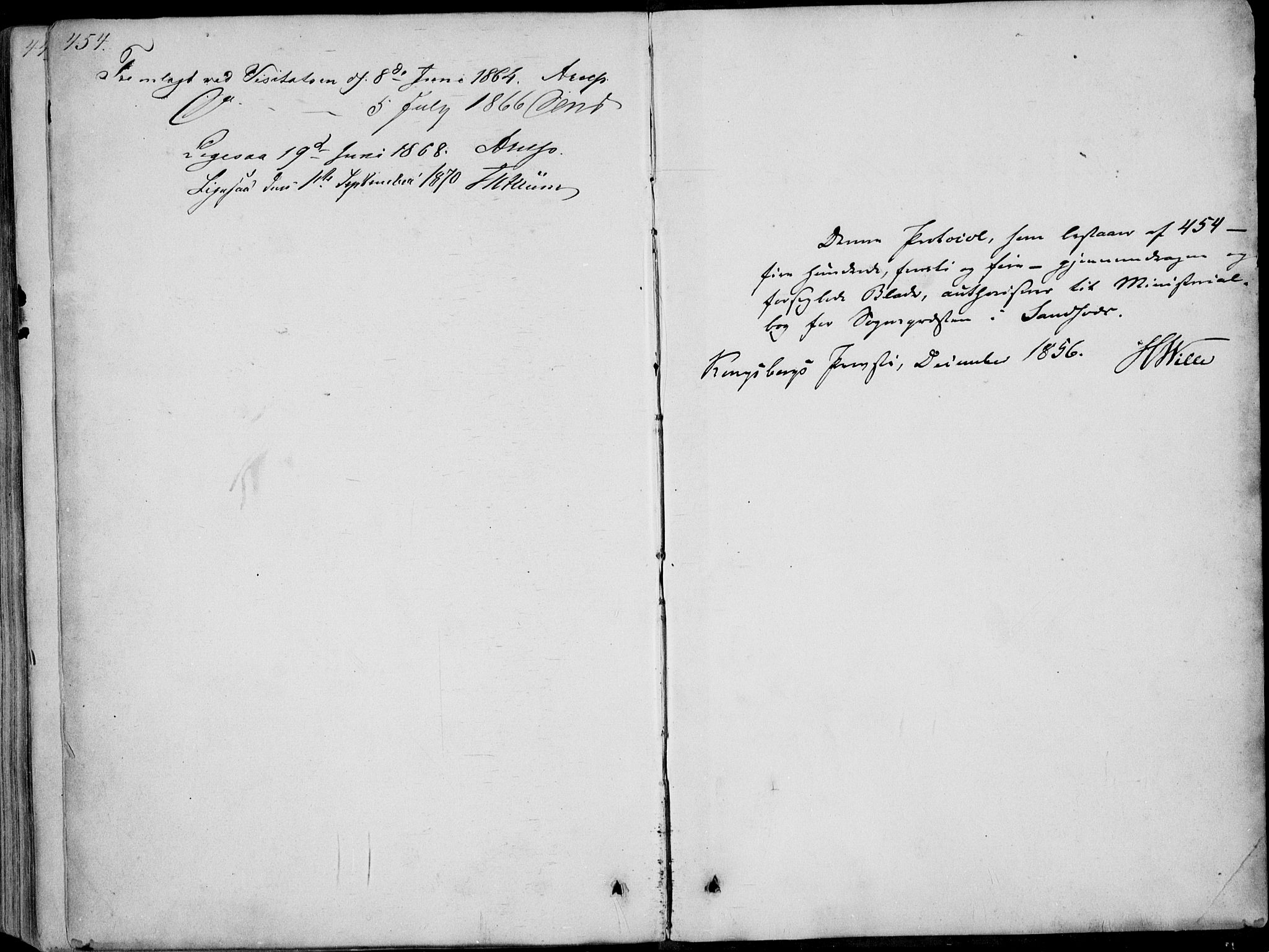 Sandsvær kirkebøker, SAKO/A-244/F/Fa/L0006: Parish register (official) no. I 6, 1857-1868, p. 454