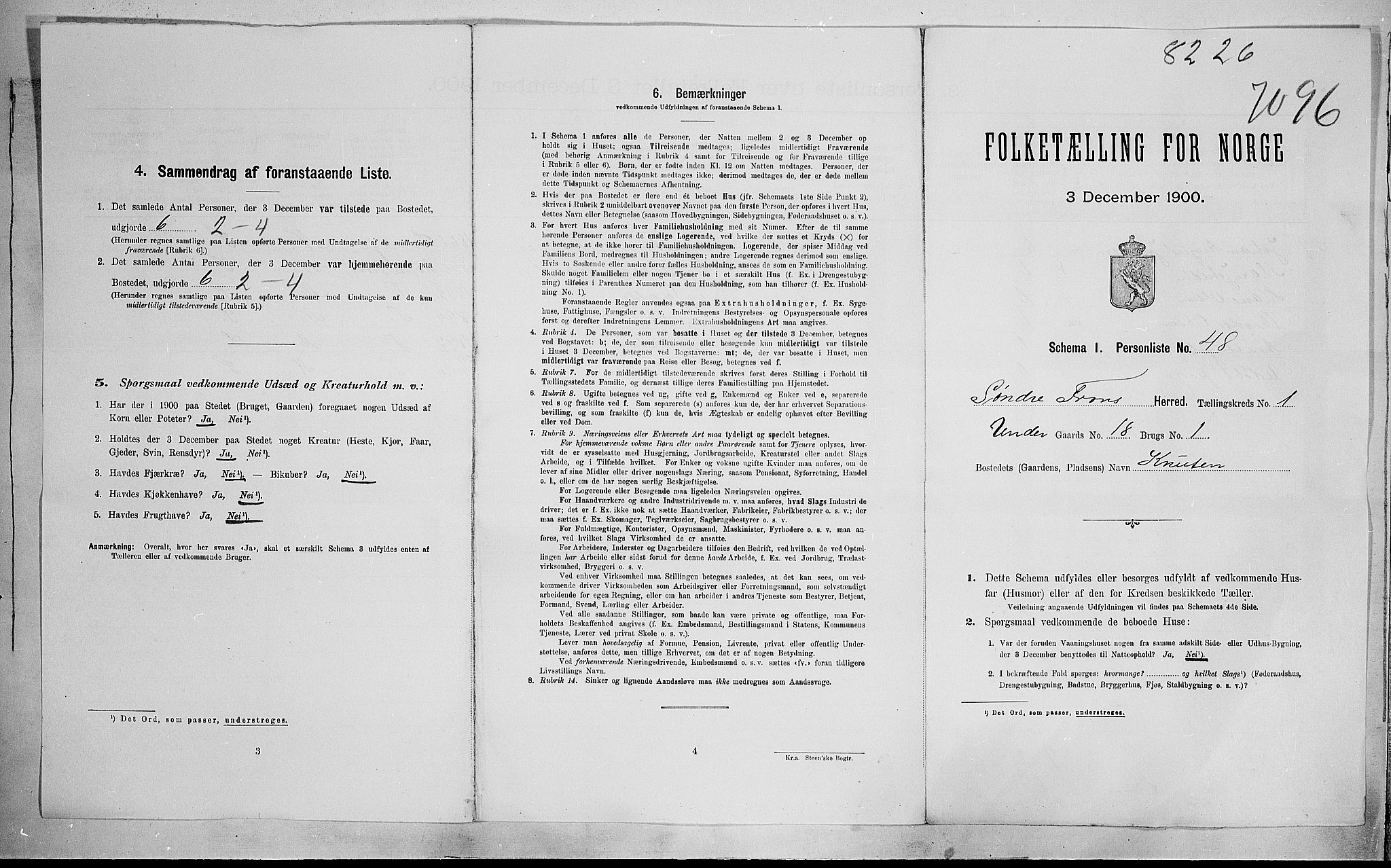 SAH, 1900 census for Sør-Fron, 1900, p. 38