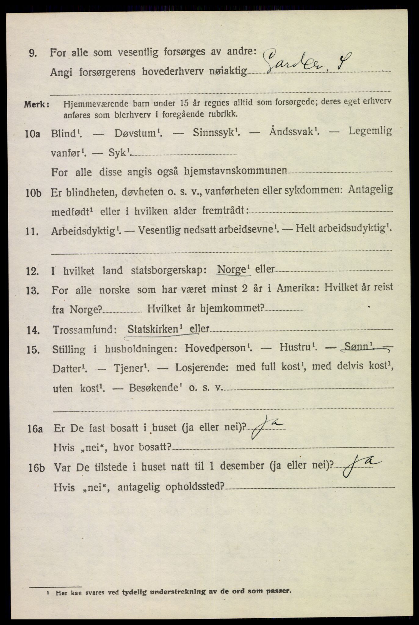 SAH, 1920 census for Nes (Hedmark), 1920, p. 8275