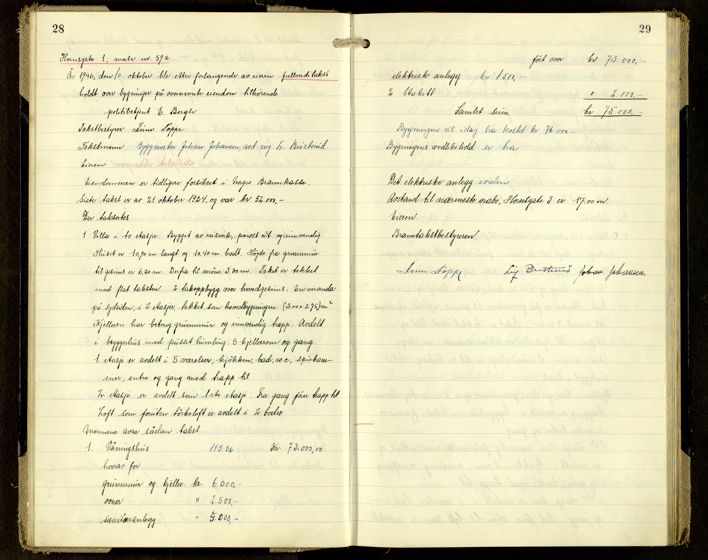 Norges Brannkasse, Hamar, AV/SAH-NBRANH-006/F/Fa/L0012: Branntakstprotokoll, 1946-1948, p. 28-29