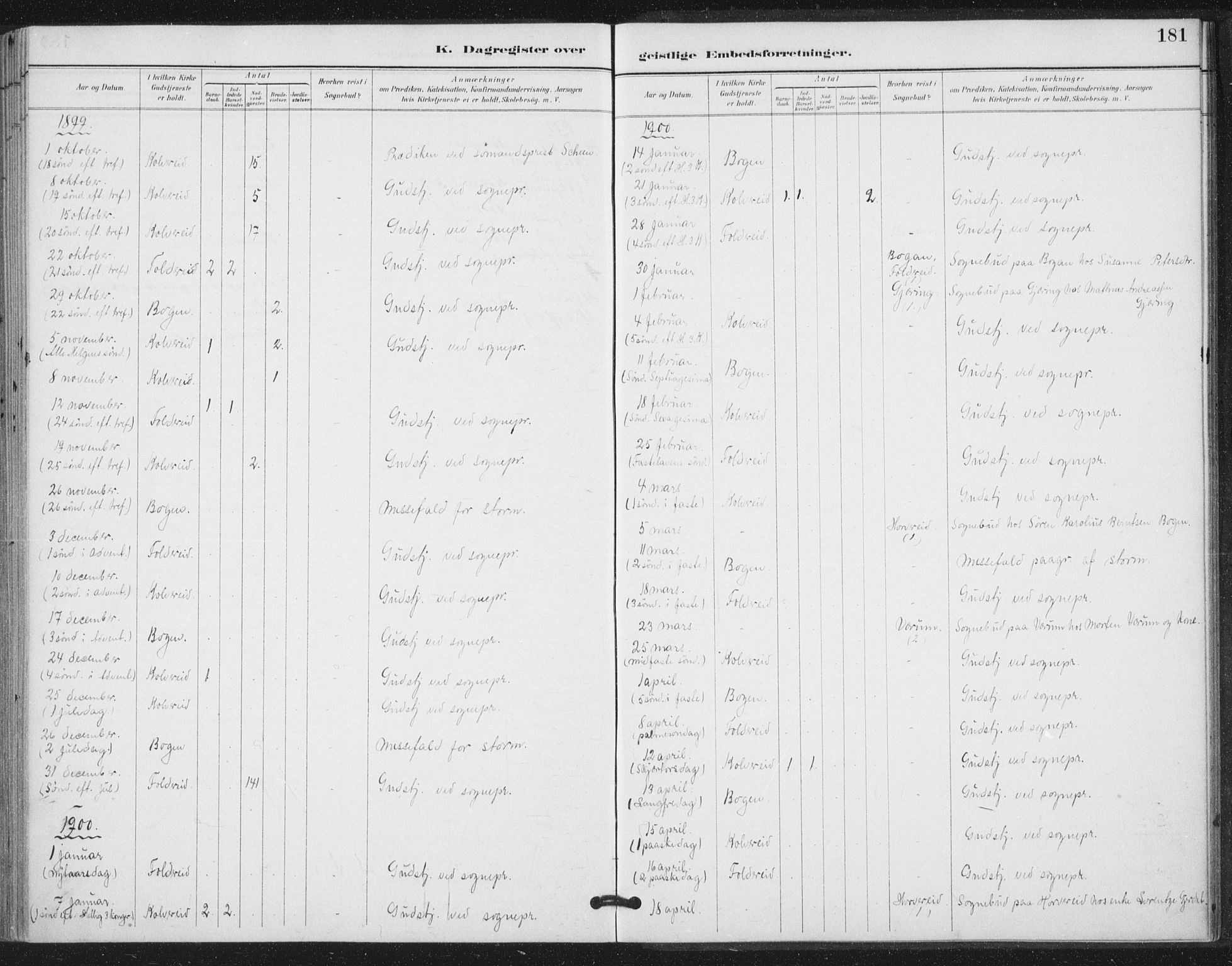 Ministerialprotokoller, klokkerbøker og fødselsregistre - Nord-Trøndelag, SAT/A-1458/783/L0660: Parish register (official) no. 783A02, 1886-1918, p. 181