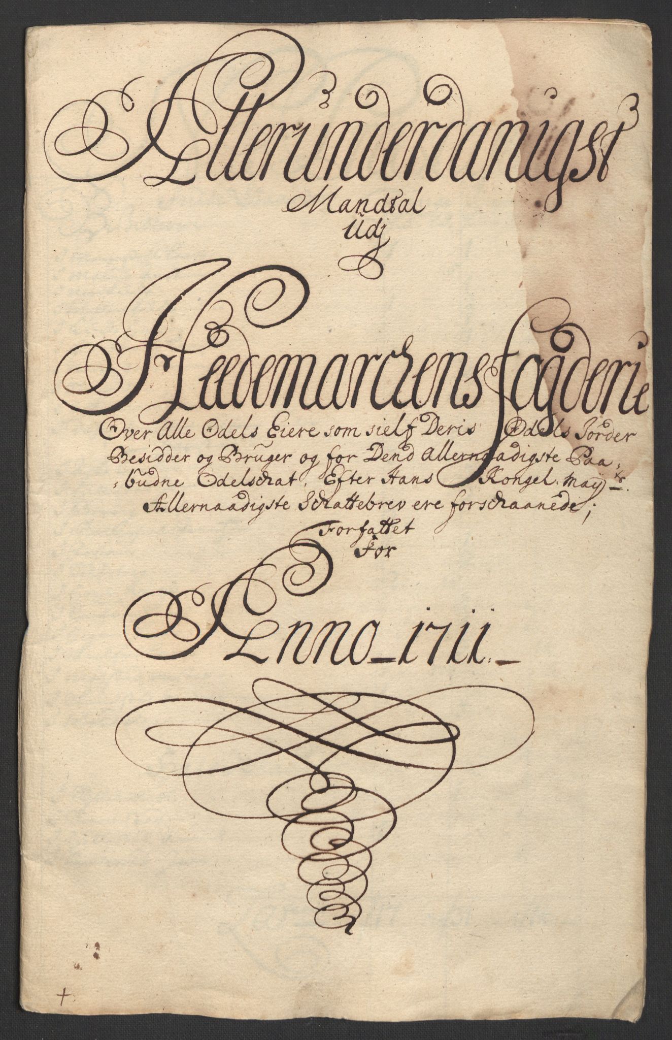 Rentekammeret inntil 1814, Reviderte regnskaper, Fogderegnskap, AV/RA-EA-4092/R16/L1048: Fogderegnskap Hedmark, 1711, p. 50