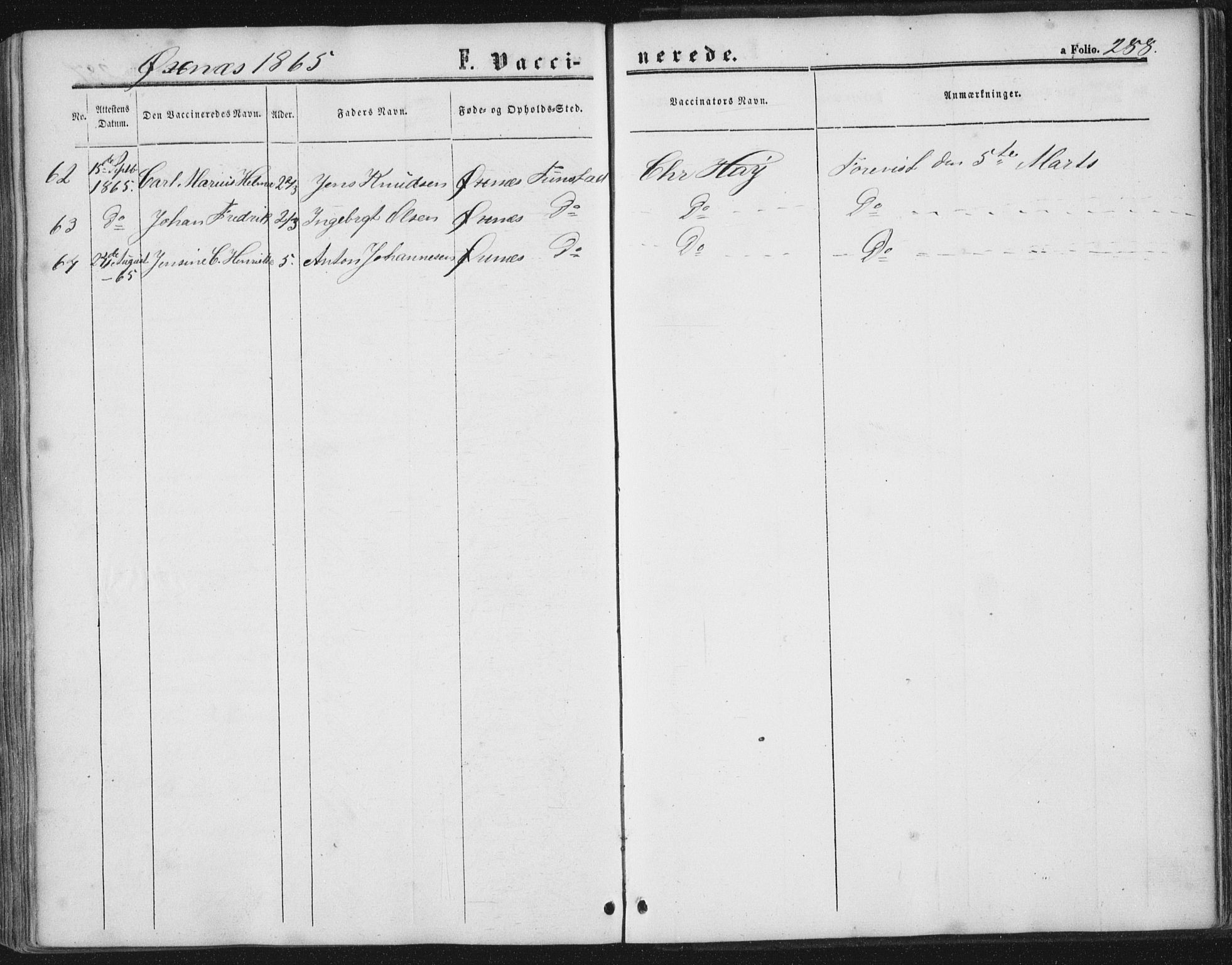 Ministerialprotokoller, klokkerbøker og fødselsregistre - Nordland, AV/SAT-A-1459/893/L1333: Parish register (official) no. 893A06, 1858-1866, p. 288