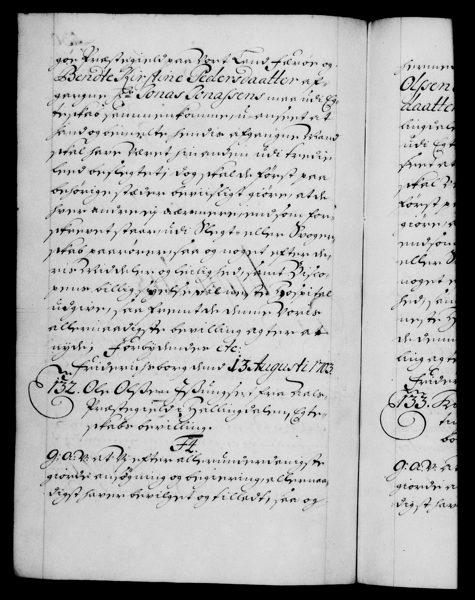 Danske Kanselli 1572-1799, RA/EA-3023/F/Fc/Fca/Fcaa/L0018: Norske registre, 1699-1703, p. 530b