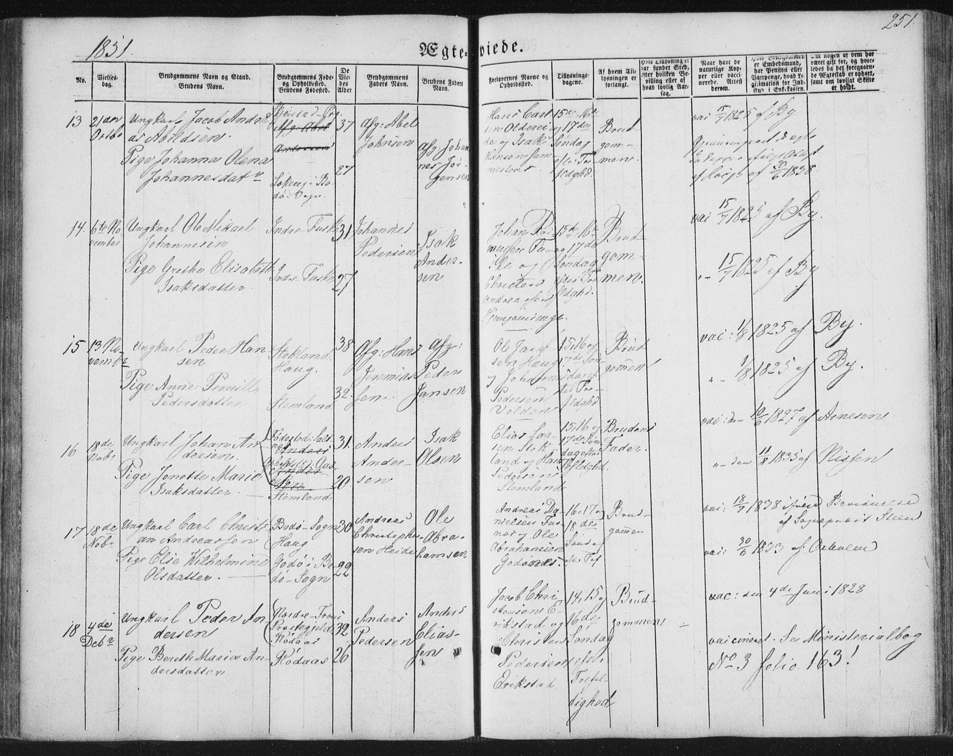 Ministerialprotokoller, klokkerbøker og fødselsregistre - Nordland, SAT/A-1459/852/L0738: Parish register (official) no. 852A08, 1849-1865, p. 251