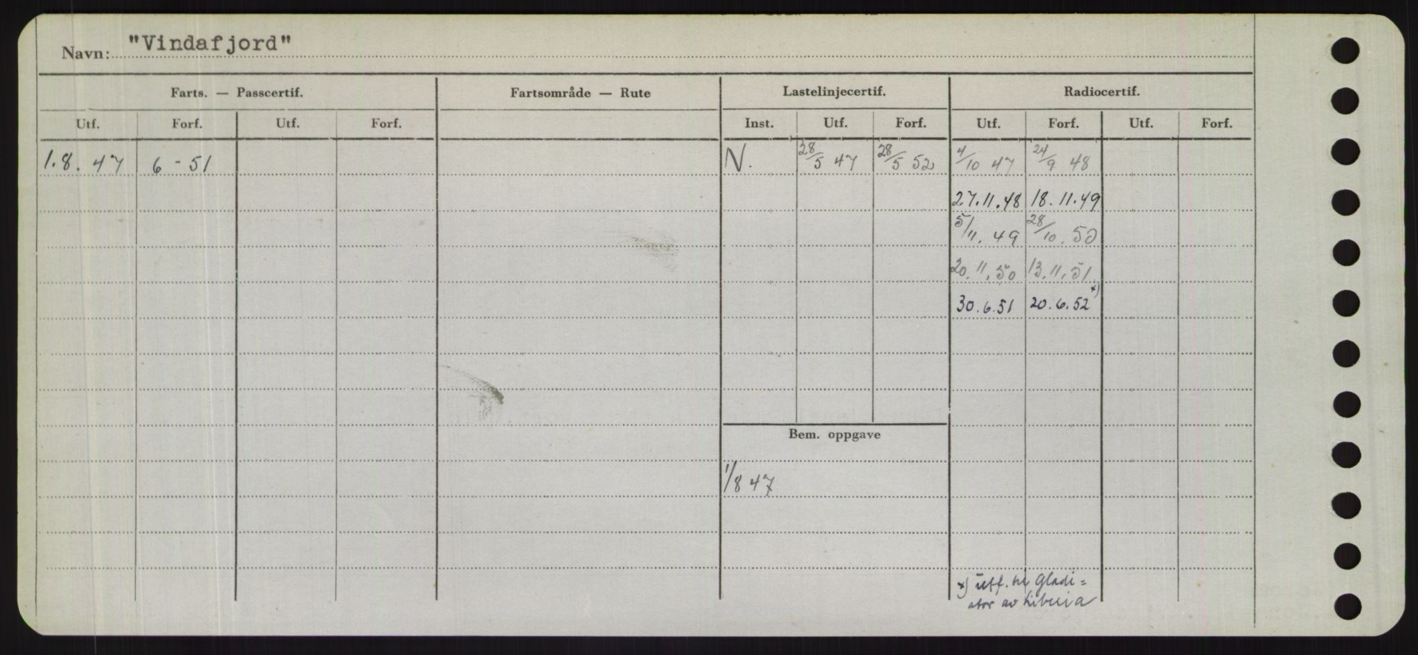 Sjøfartsdirektoratet med forløpere, Skipsmålingen, RA/S-1627/H/Hd/L0041: Fartøy, Vi-Ås, p. 238